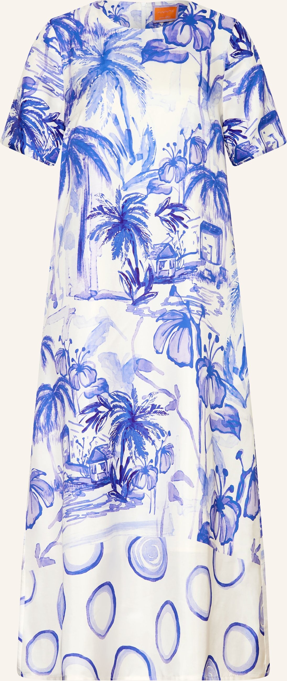 Anna's Seidenkleid blau