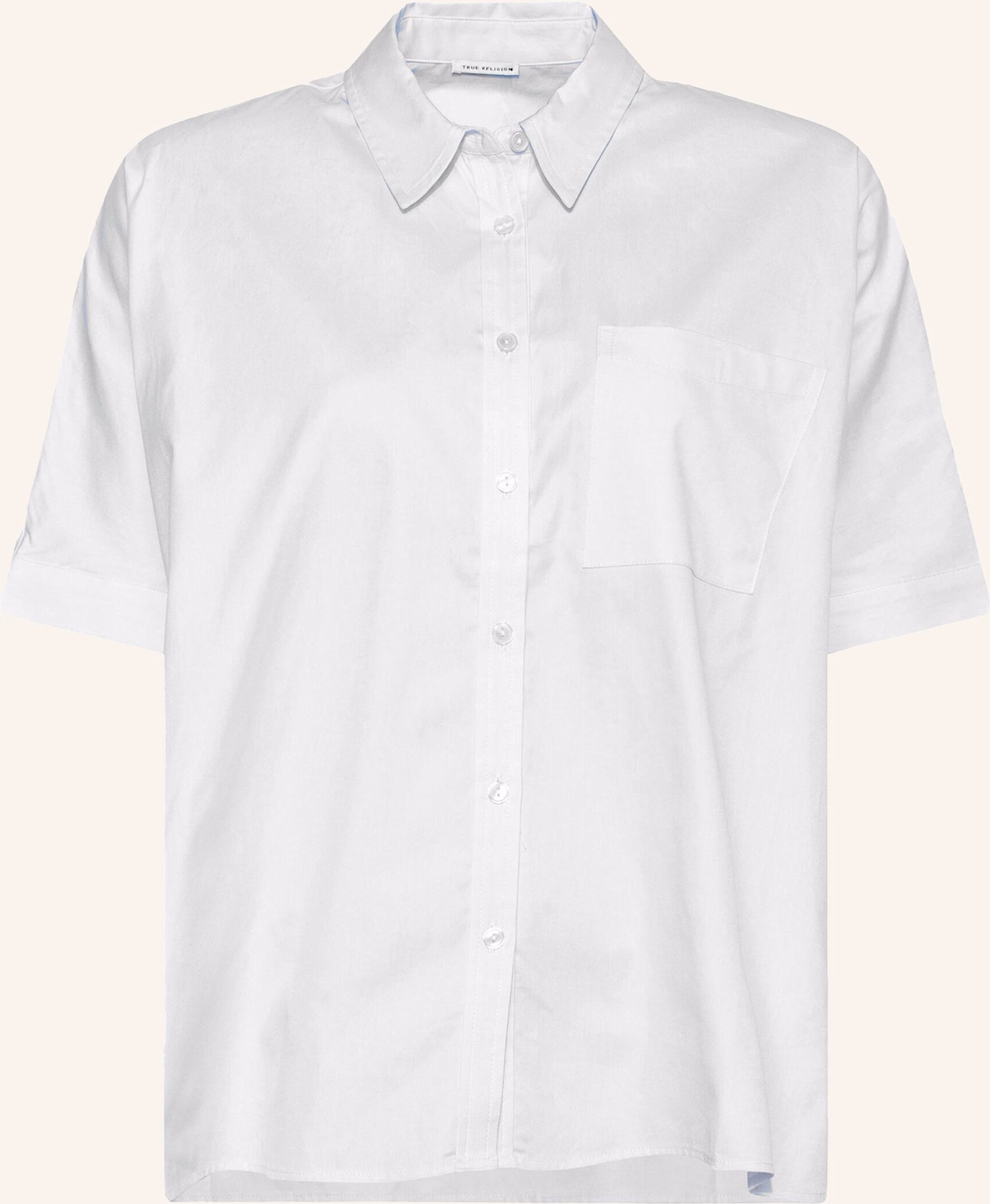 True Religion Bluse Oversized weiss