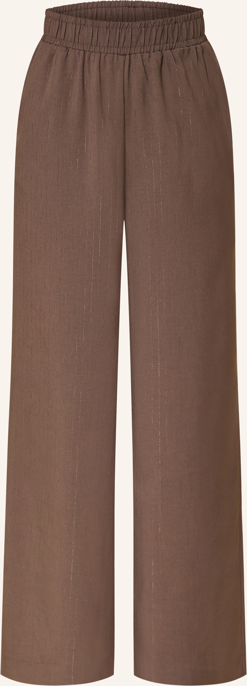 Y.A.S. Marlenehose Mit Glitzergarn braun