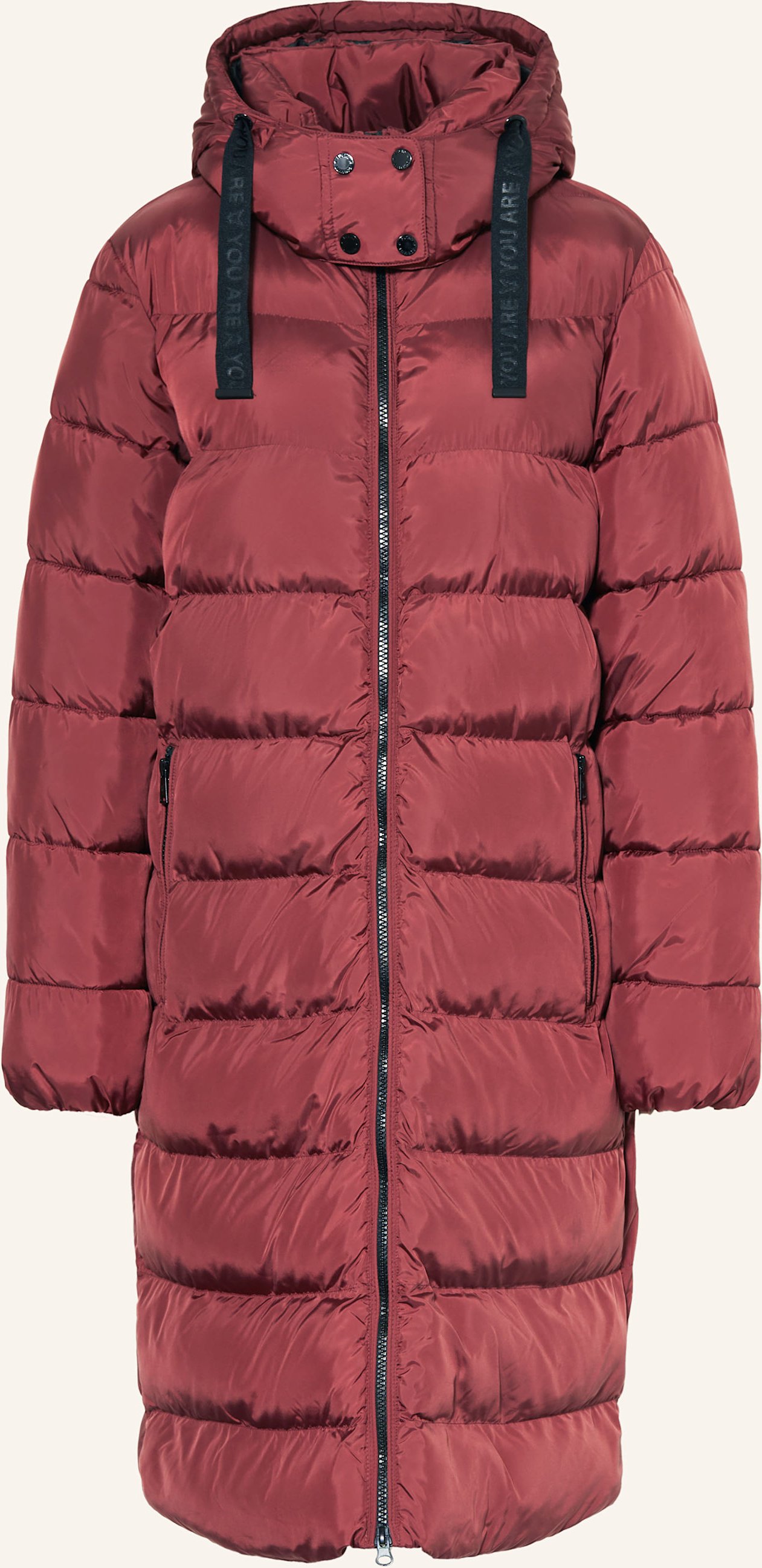 Fuchs Schmitt Steppmantel Mit Abnehmbarer Kapuze rot