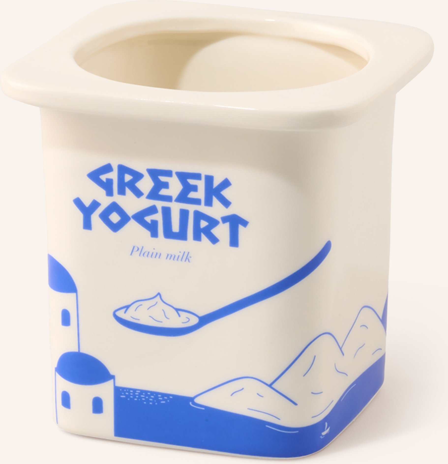 Fluid Market Vase Greek Yoghurt weiss