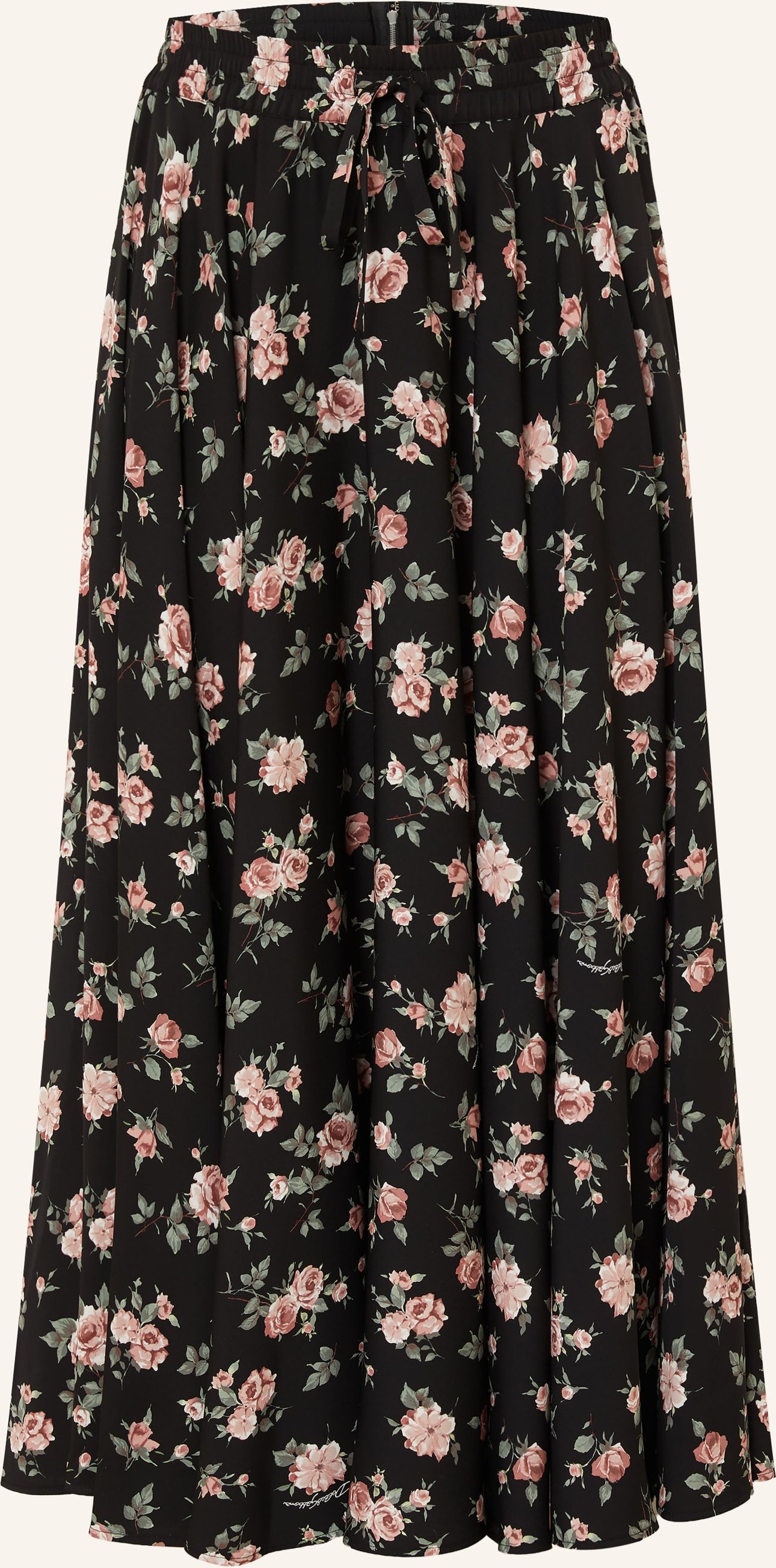 Dolce & Gabbana Seidenrock schwarz