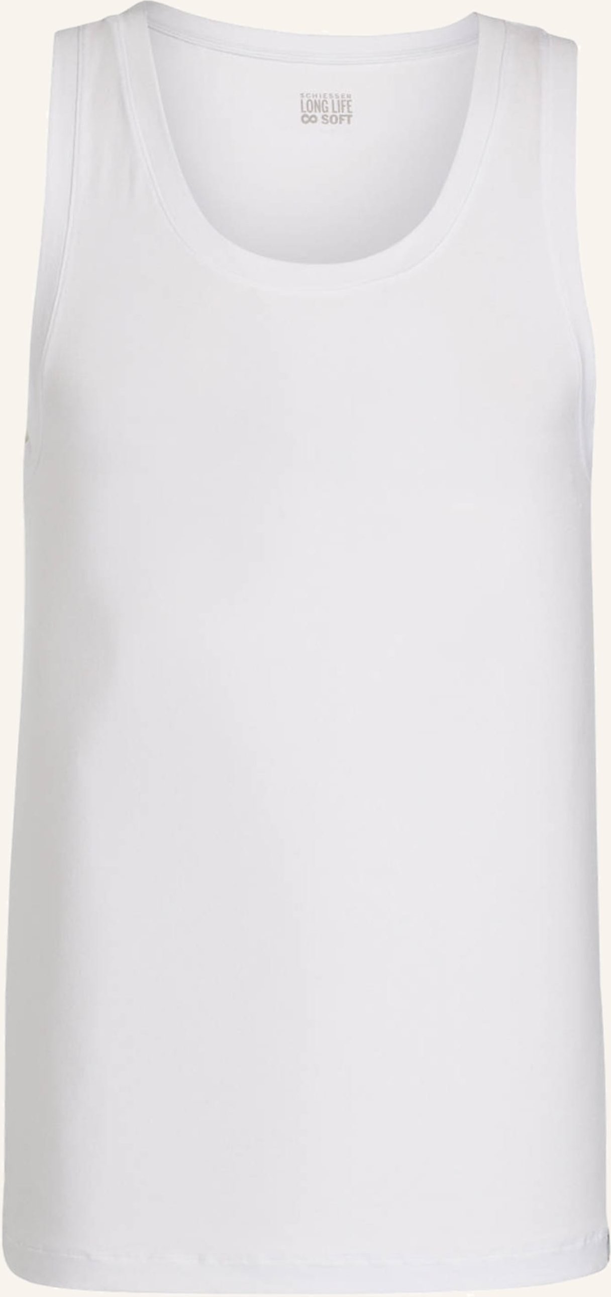 Schiesser Unterhemd Long Life Soft weiss