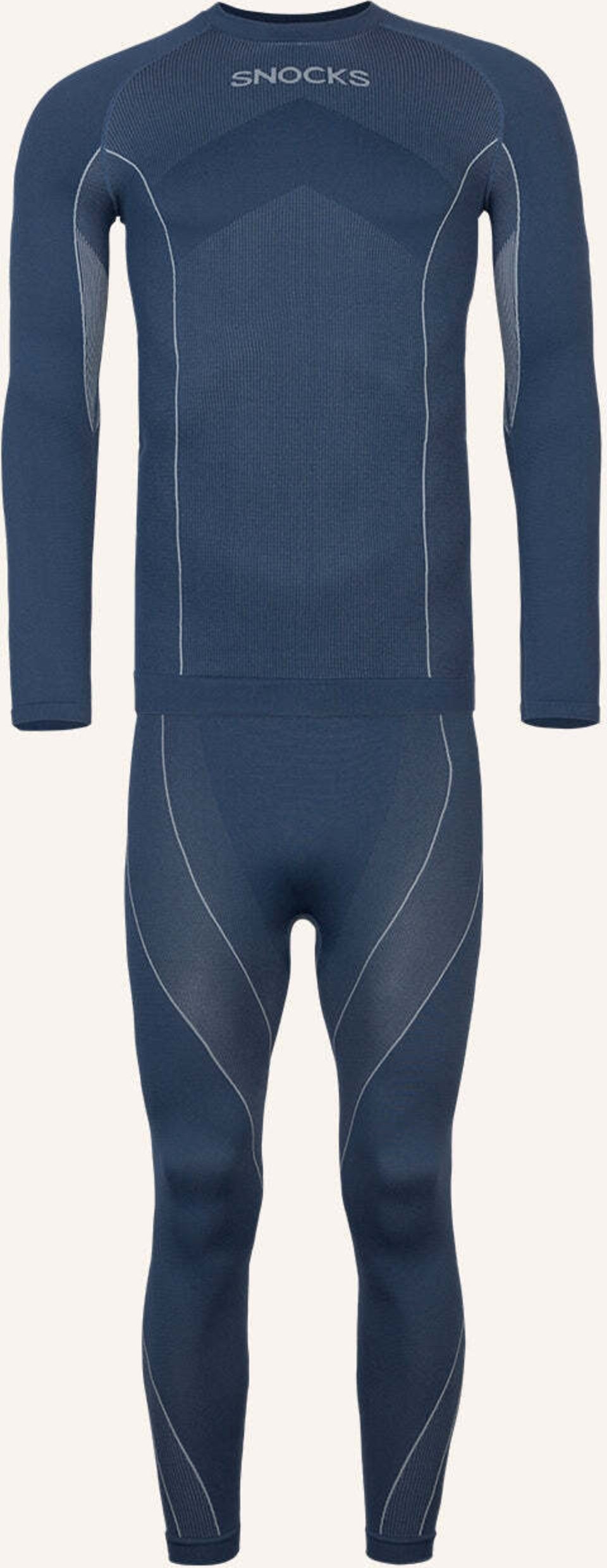 Snocks Thermounterwäsche Mit Daumenloch blau