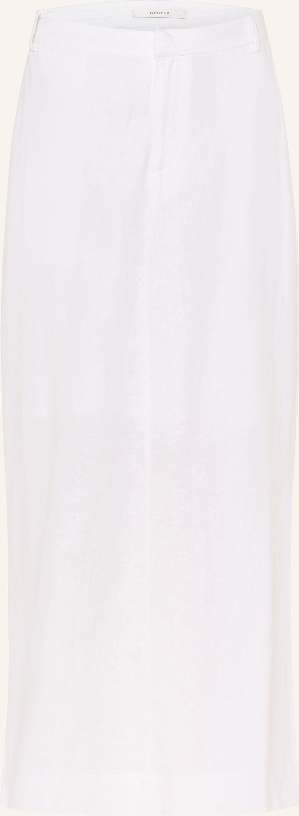 Gestuz Rock Mit Leinen weiss
