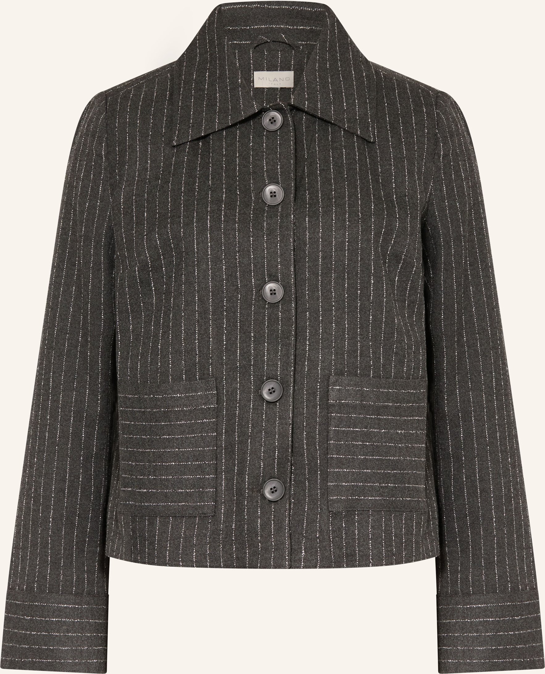 Milano Italy Kastenjacke grau