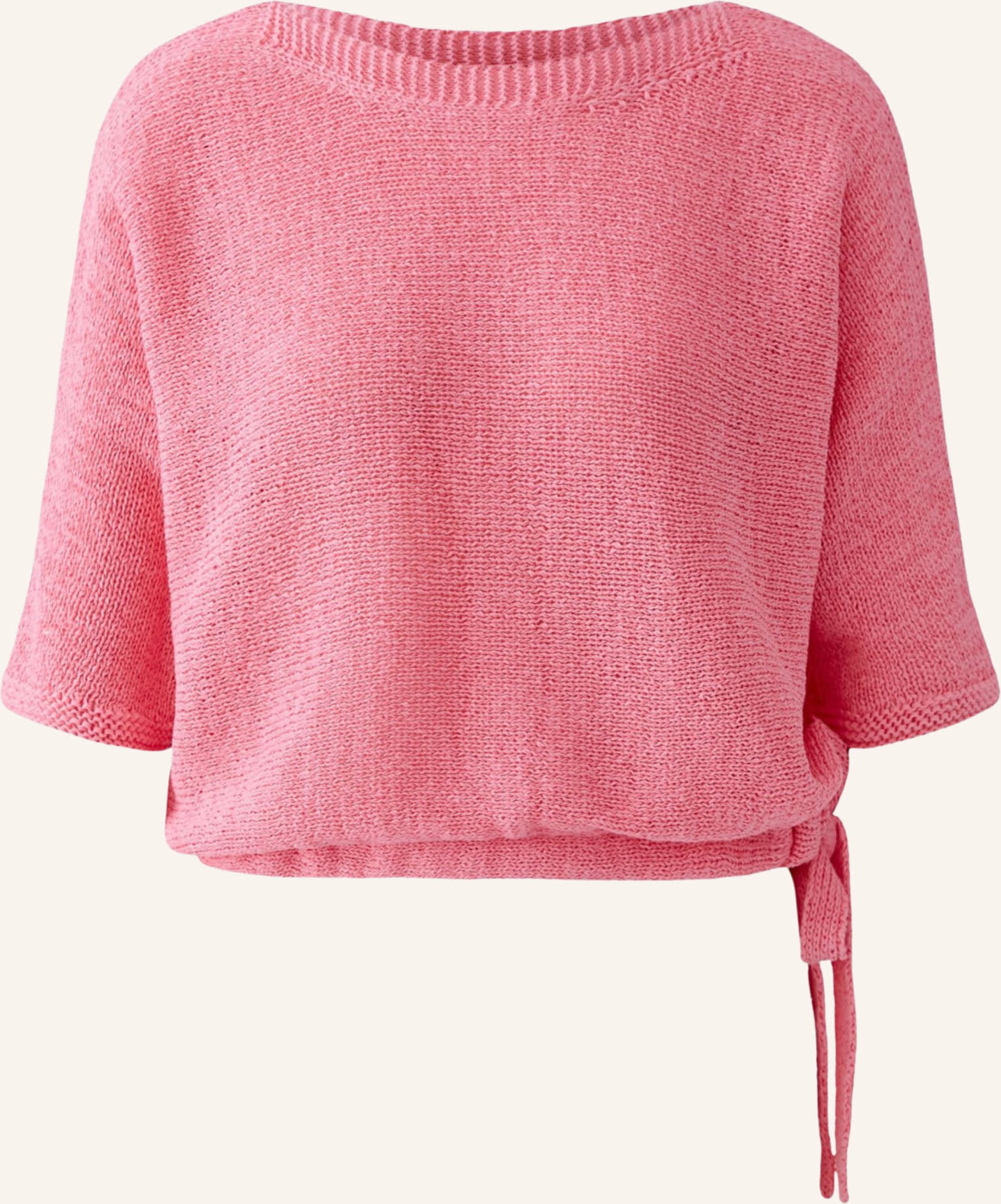 Oui Strickshirt Mit 3/4-Arm pink