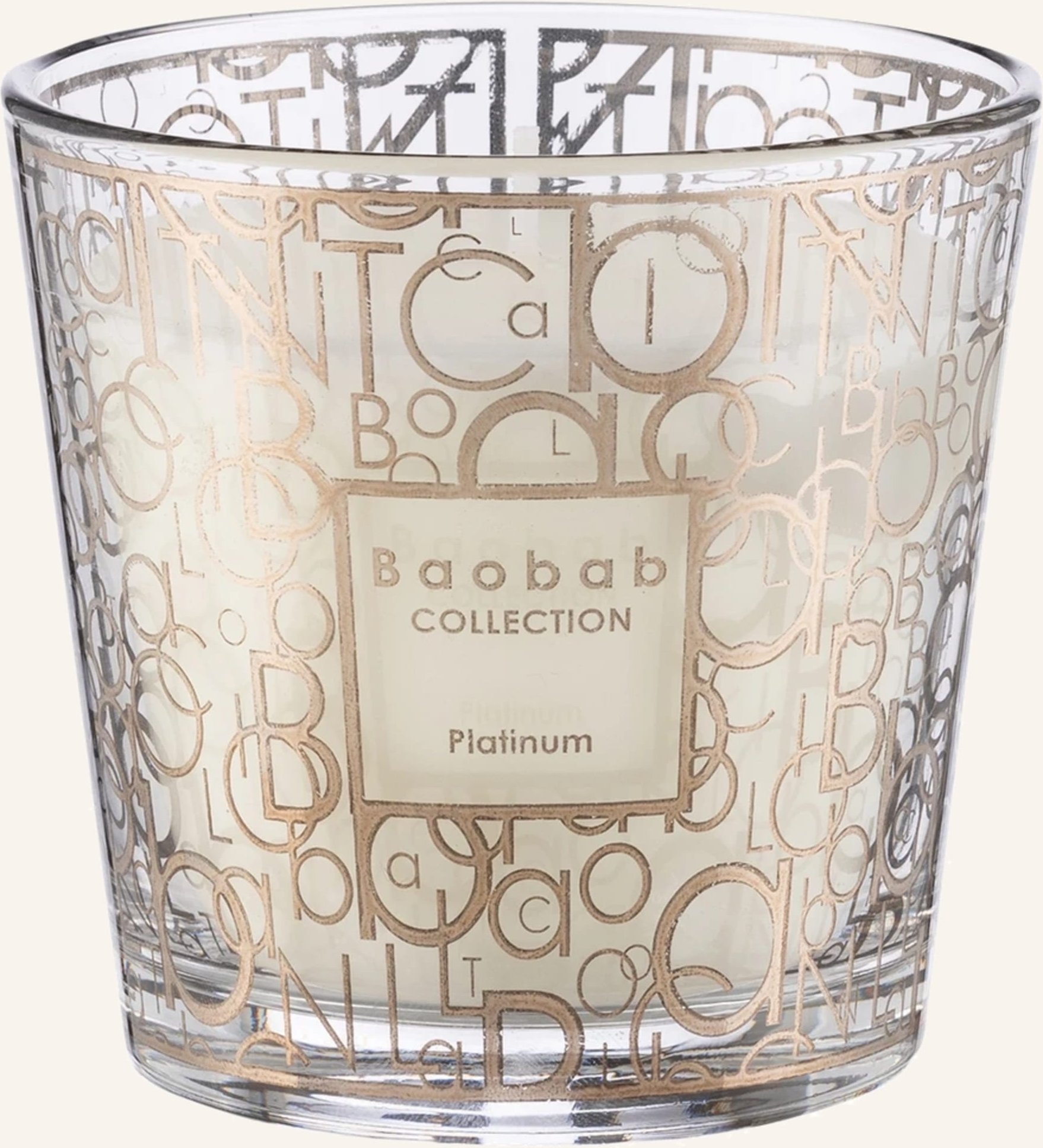 Baobab Collection Duftkerze Platinum silber