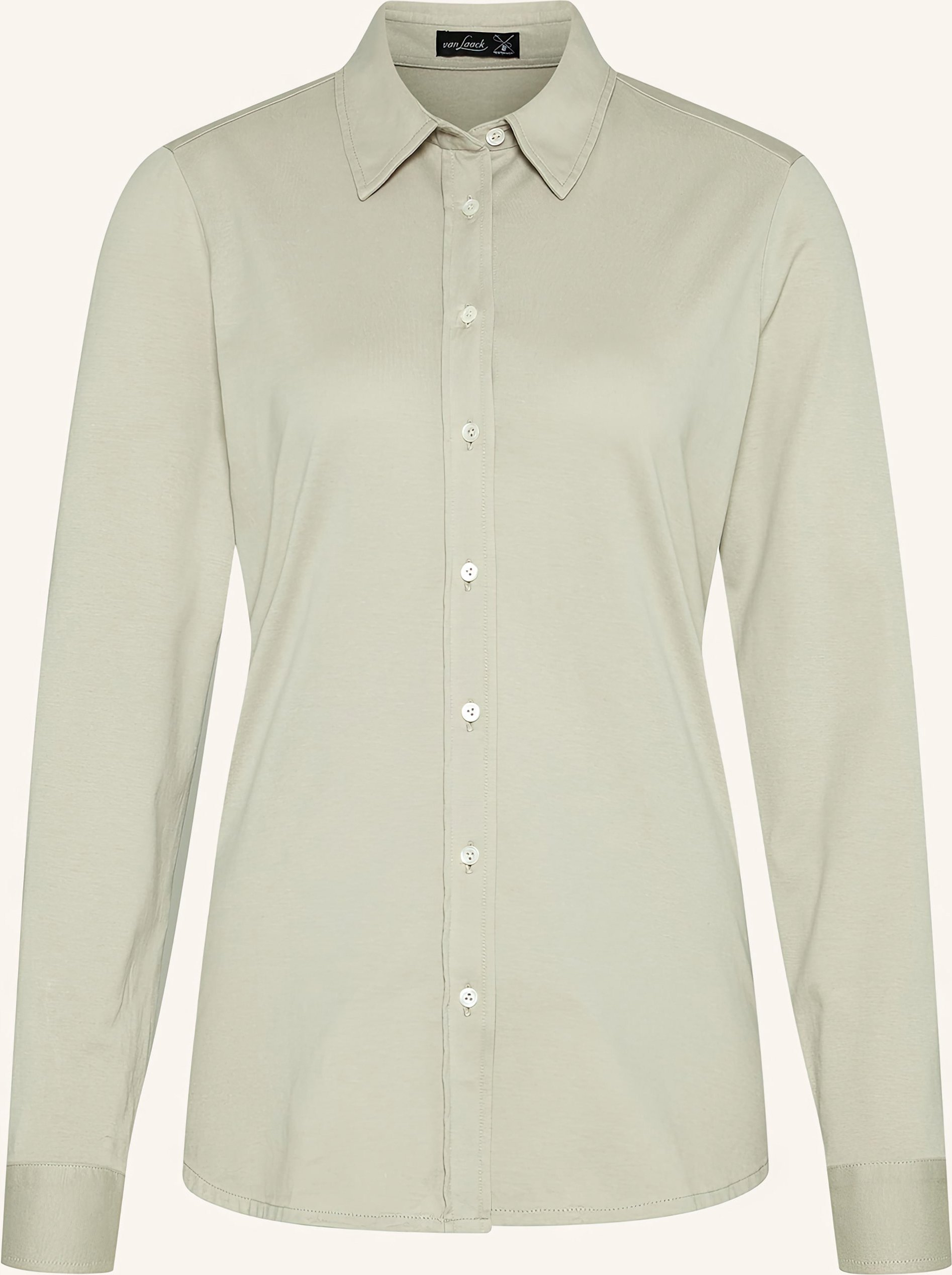 Van Laack Bluse Modern Fit braun