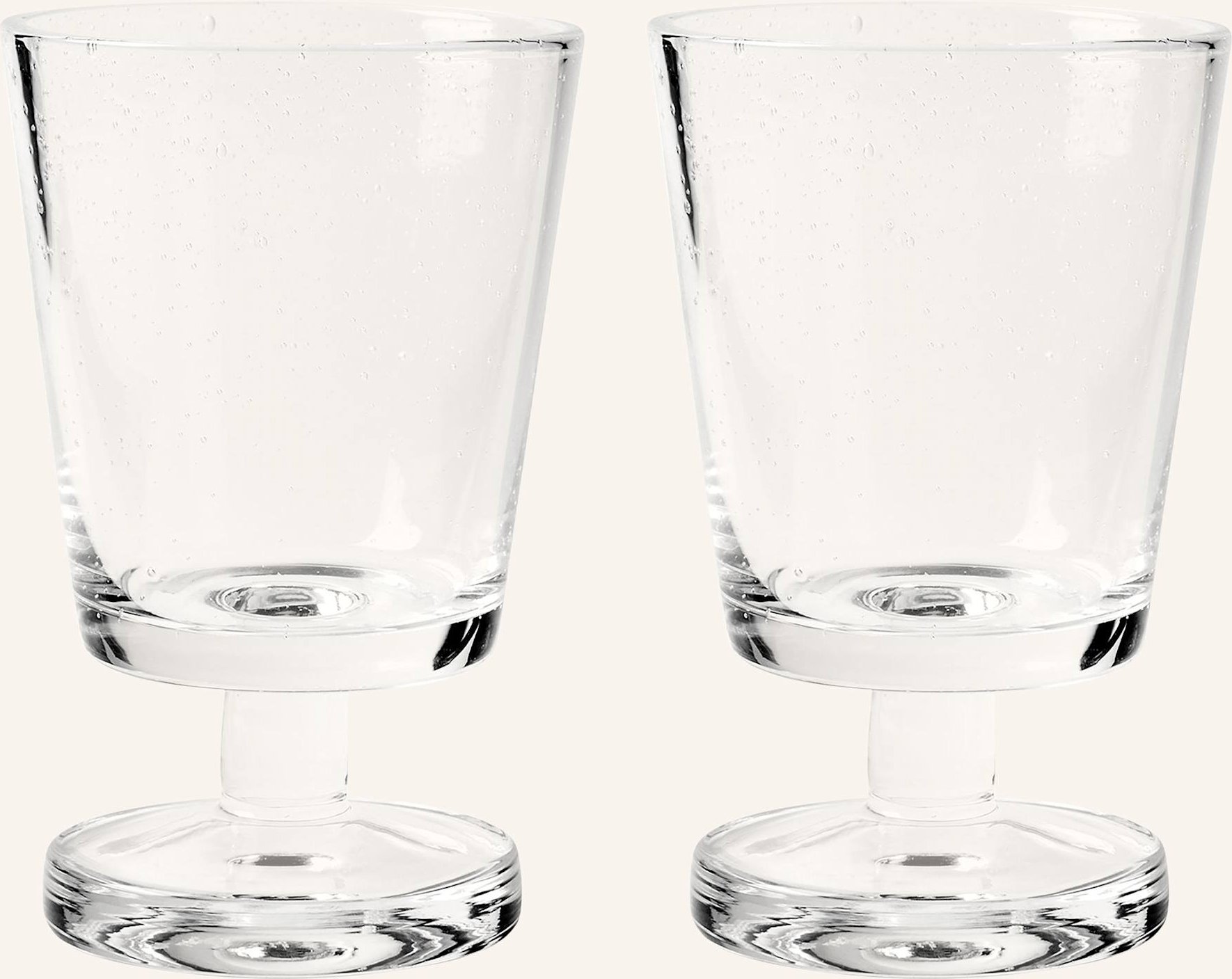 Thumbnail - Broste Copenhagen 2er-Set Weingläser Bubble transparent