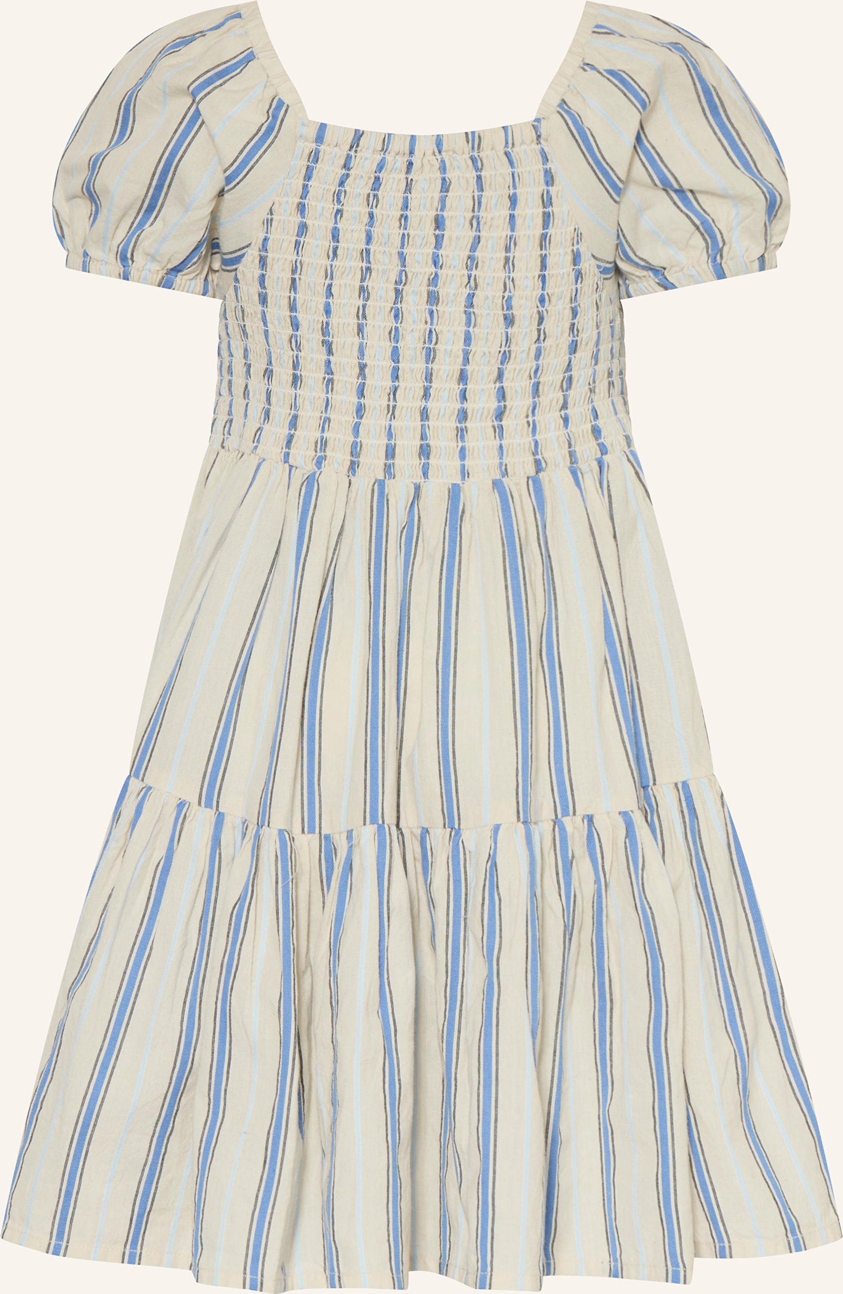 Marmar Kleid Dyman Mit Rüschen weiss