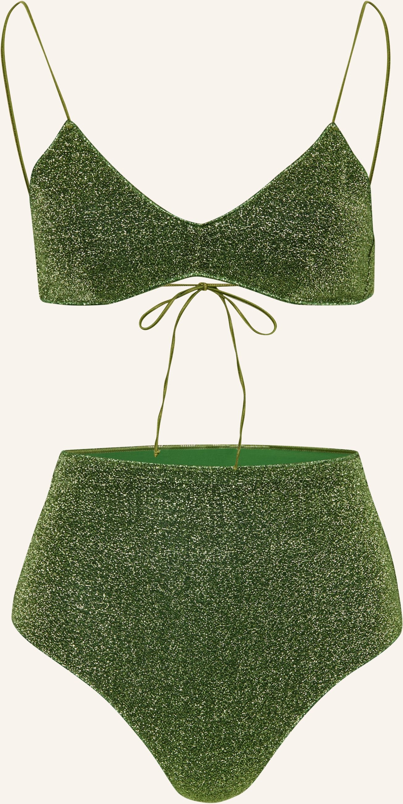 Oséree Triangel-Bikini Lumiere Mit Glitzergarn gruen