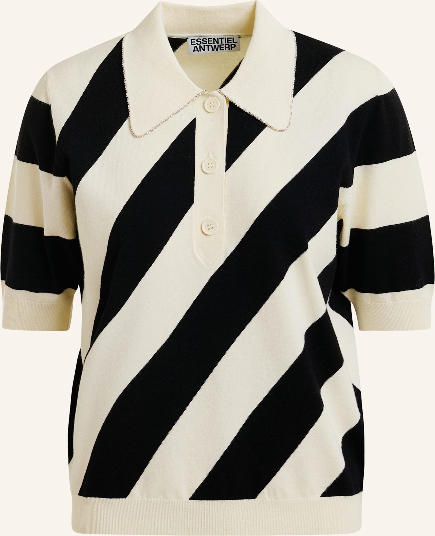 Essentiel Antwerp Strickpolo Joram schwarz