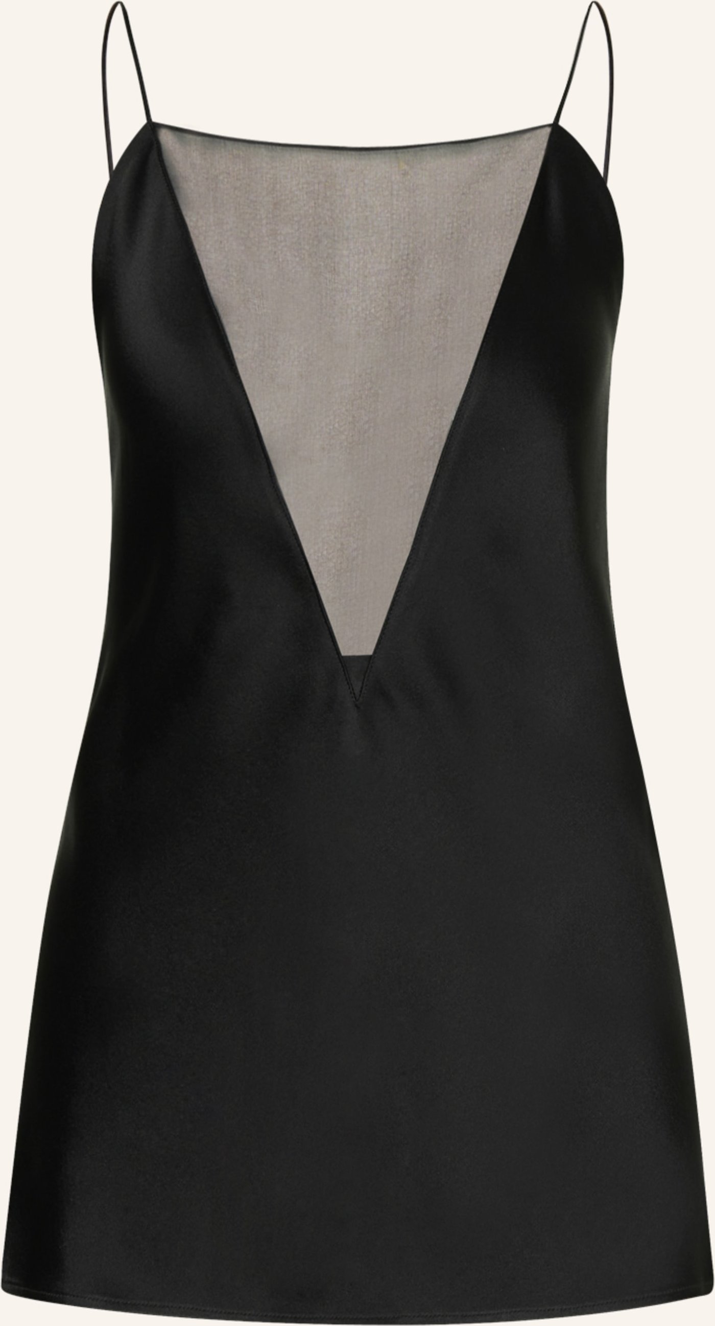 Stella Mccartney Satintop schwarz