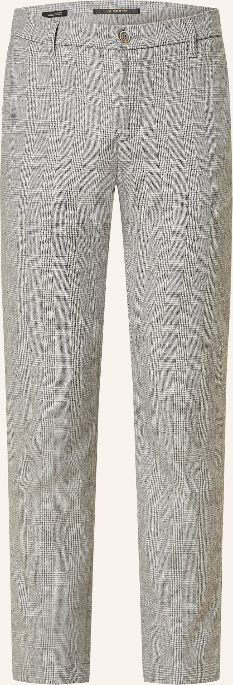 Alberto Flanellchino Rob Slim Fit grau