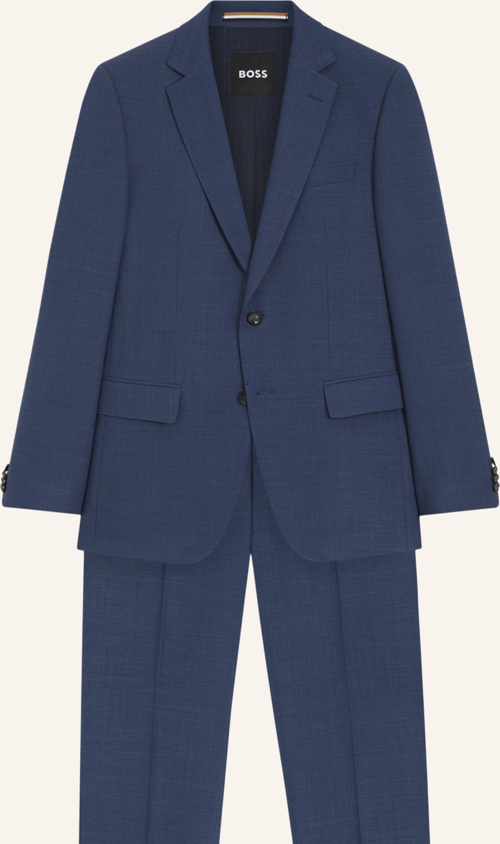 Boss Business Anzug H-Huge-2pcs-253 Slim Fit blau