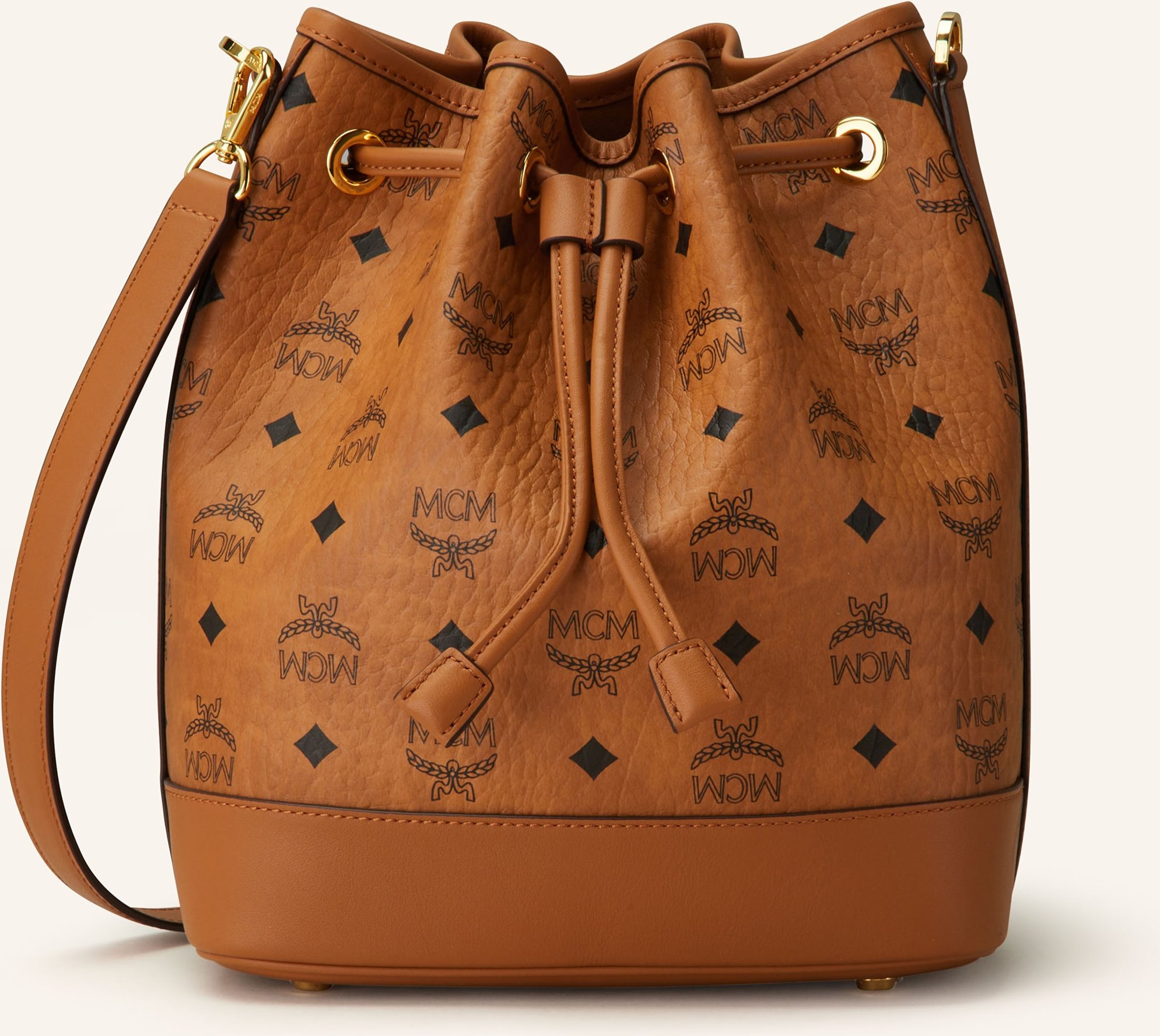 Thumbnail - Mcm Beuteltasche Dessau Vi Mit Pouch braun