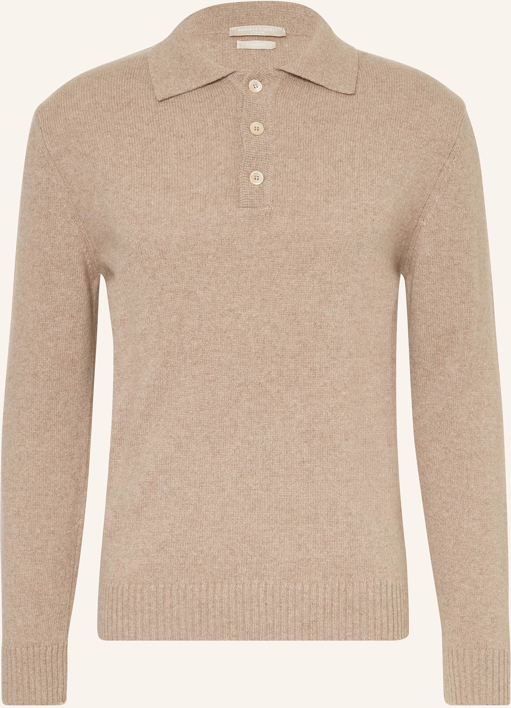 Daniele Fiesoli Strick-Poloshirt Aus Cashmere braun
