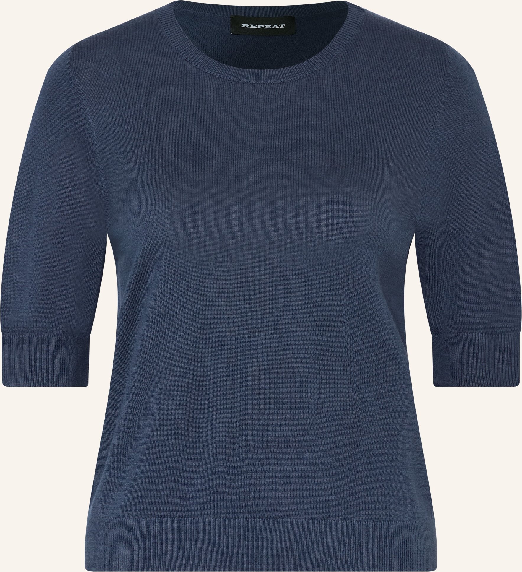 Repeat Strickshirt blau
