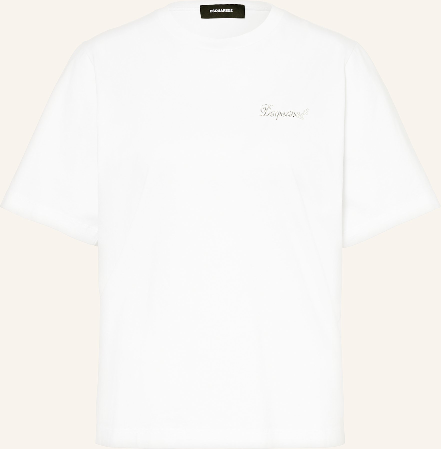 Thumbnail - dsquared2 T-Shirt Mit Schmucksteinen weiss