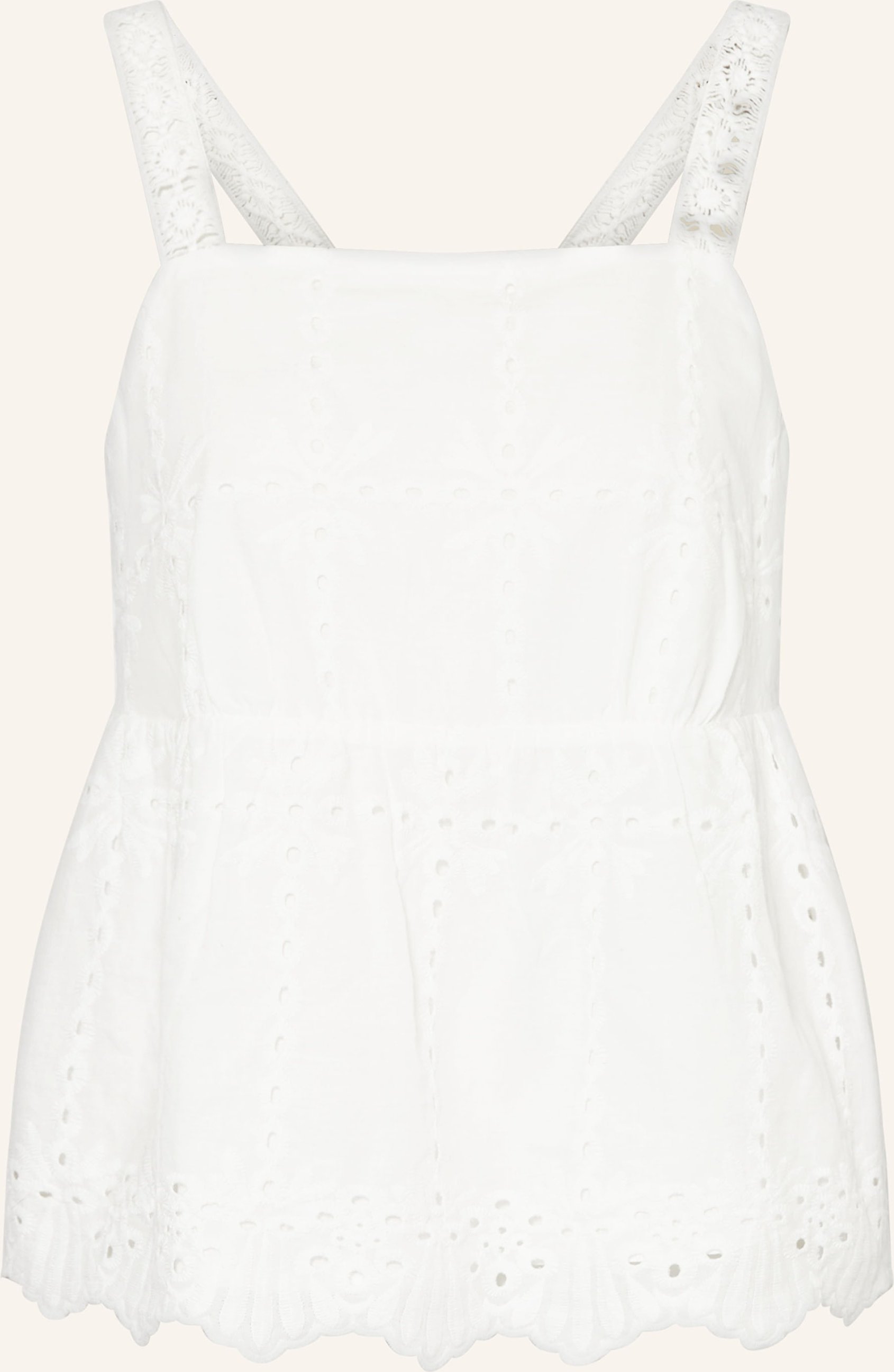 Riani Top Mit Lochspitze weiss