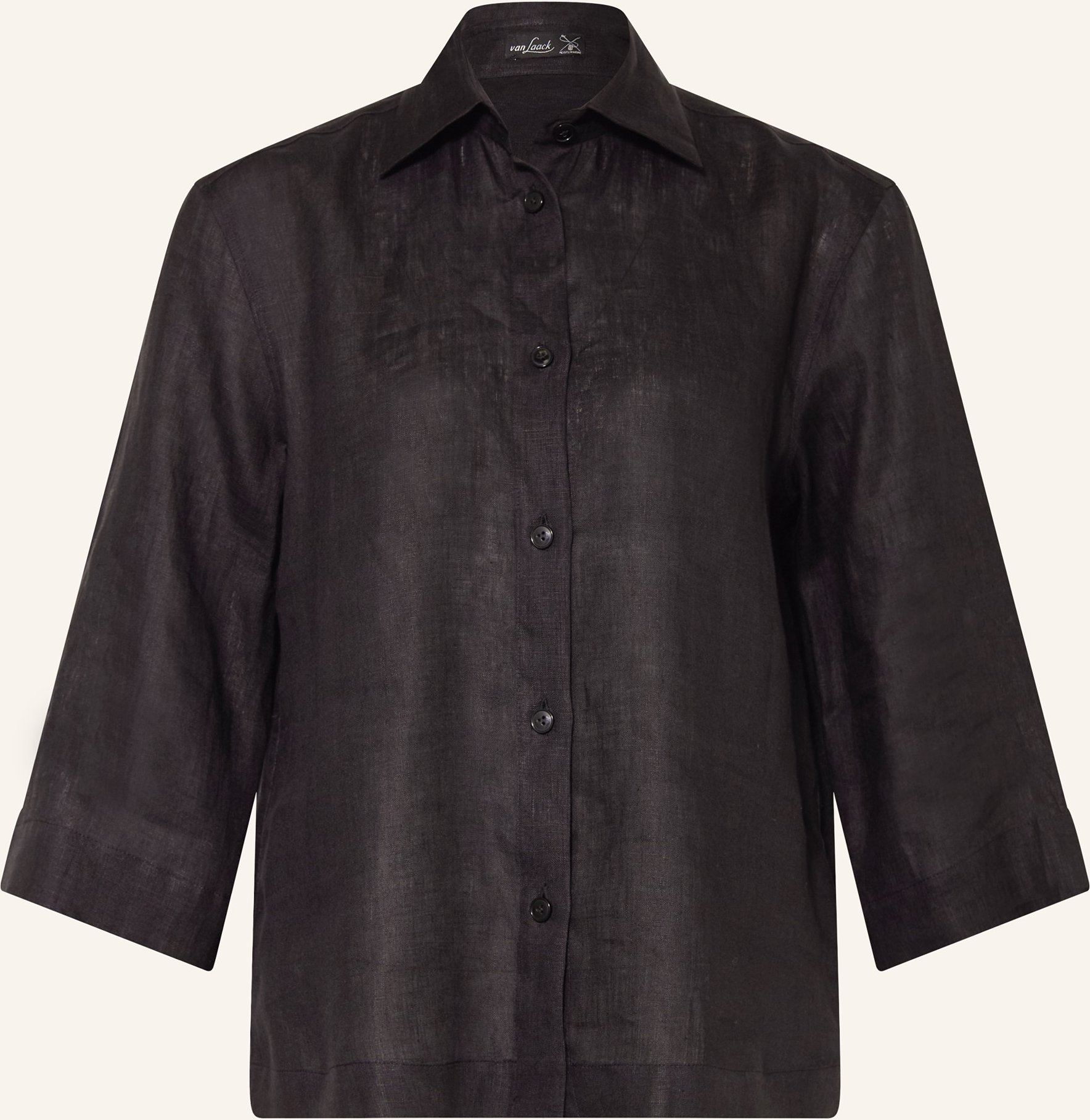 Van Laack Hemdbluse Vl-Banis-Bro Mit 3/4-Arm schwarz