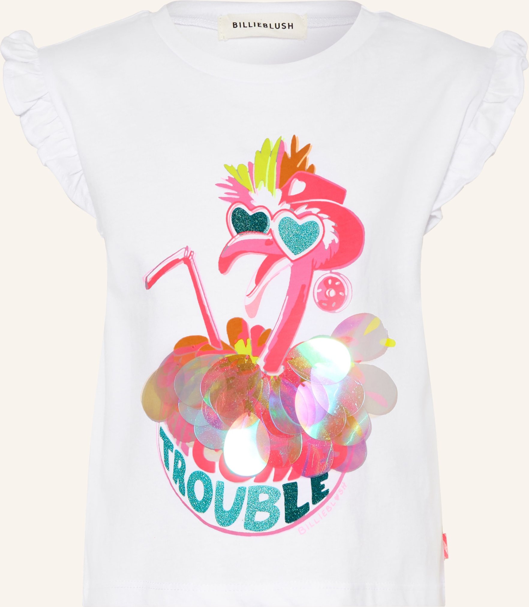 Billieblush T-Shirt Mit Rüschen weiss