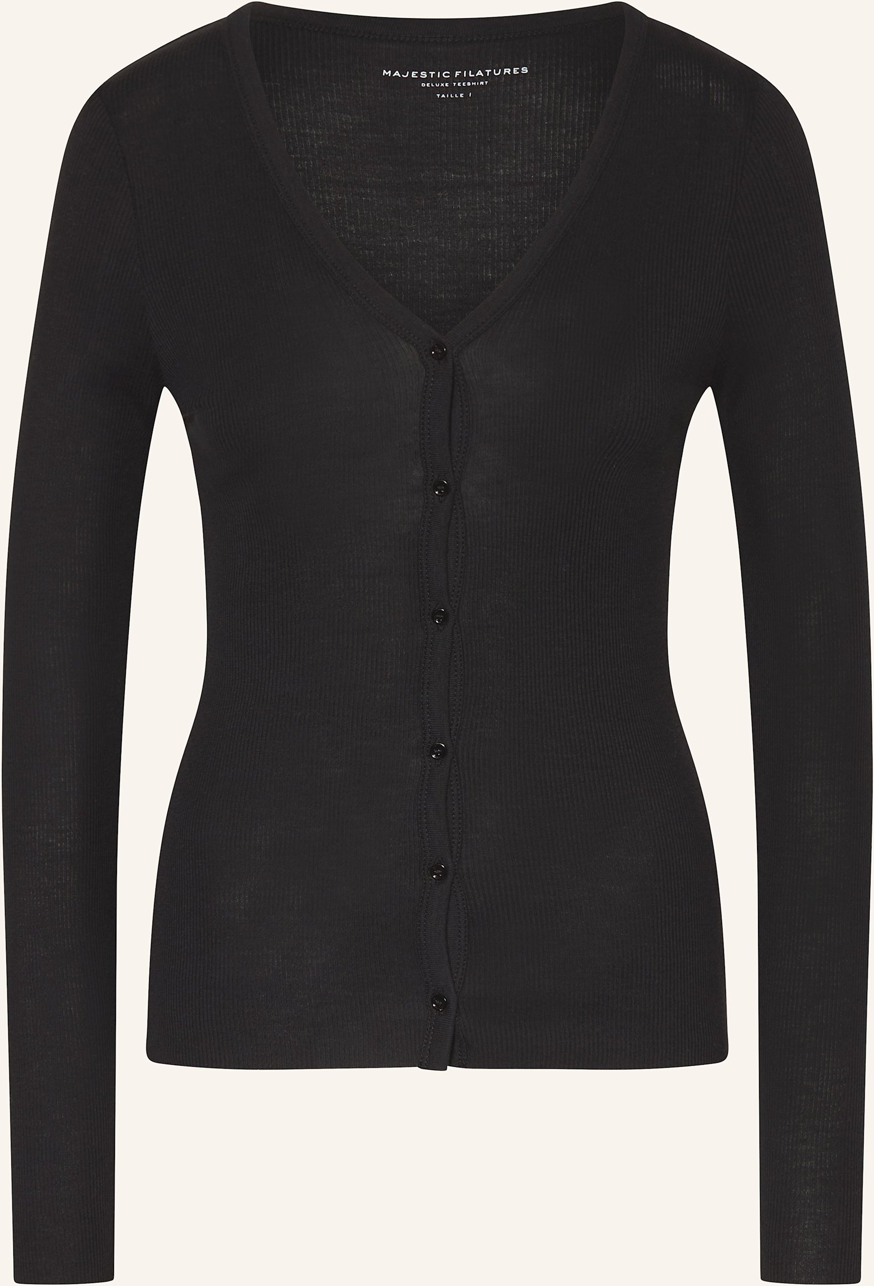 Majestic Filatures Longsleeve schwarz