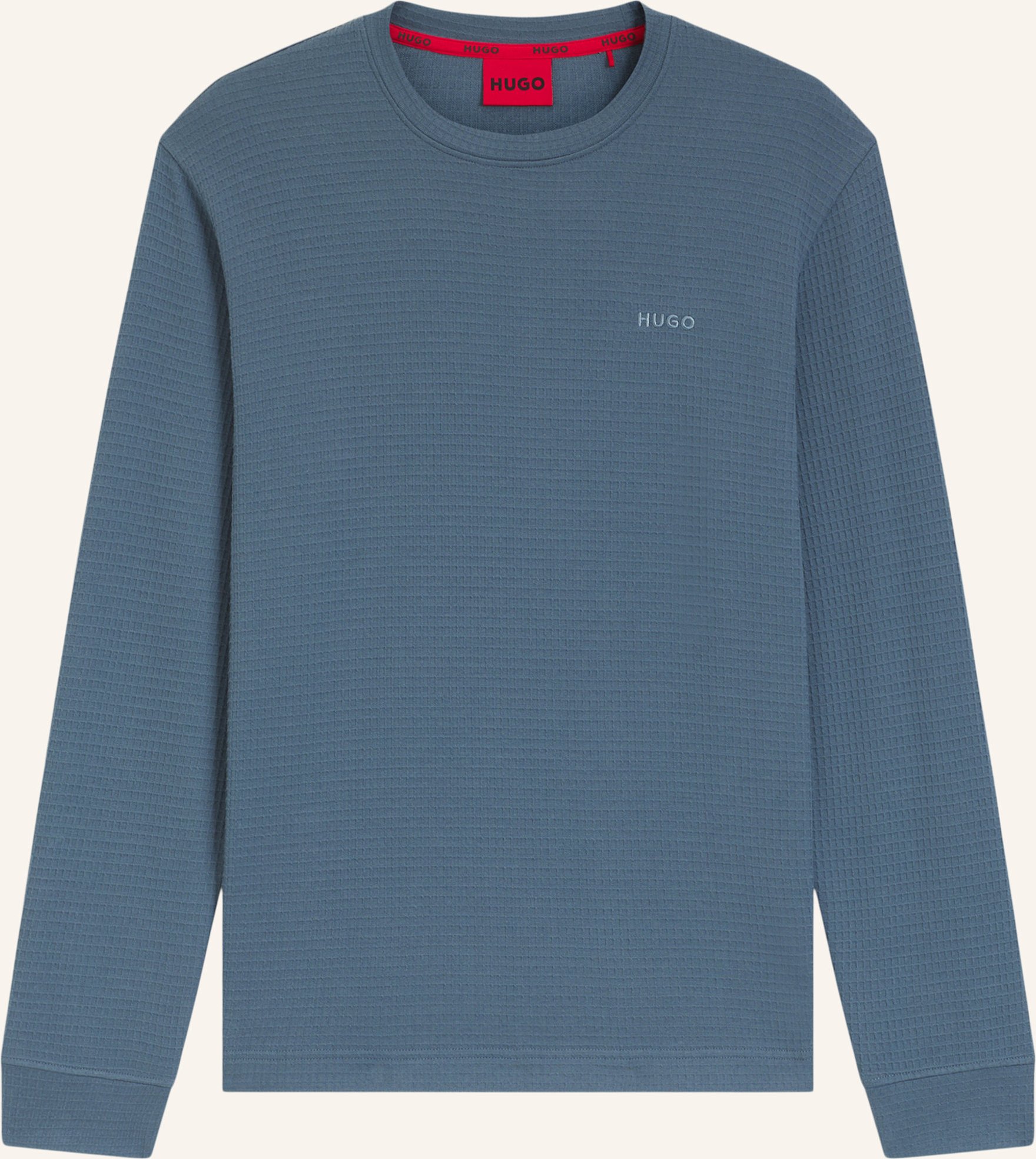 Hugo Pyjama-Oberteil Austin Ls Shirt Regular Fit blau