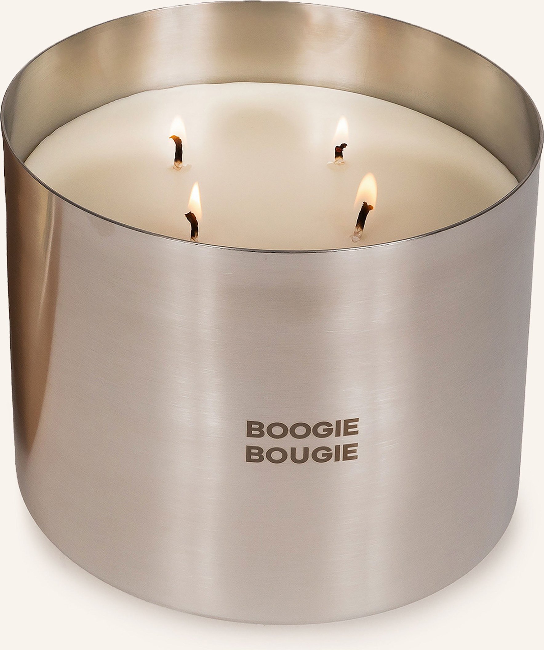 Boogie Bougie Duftkerze Dark Honey & Tobacco silber