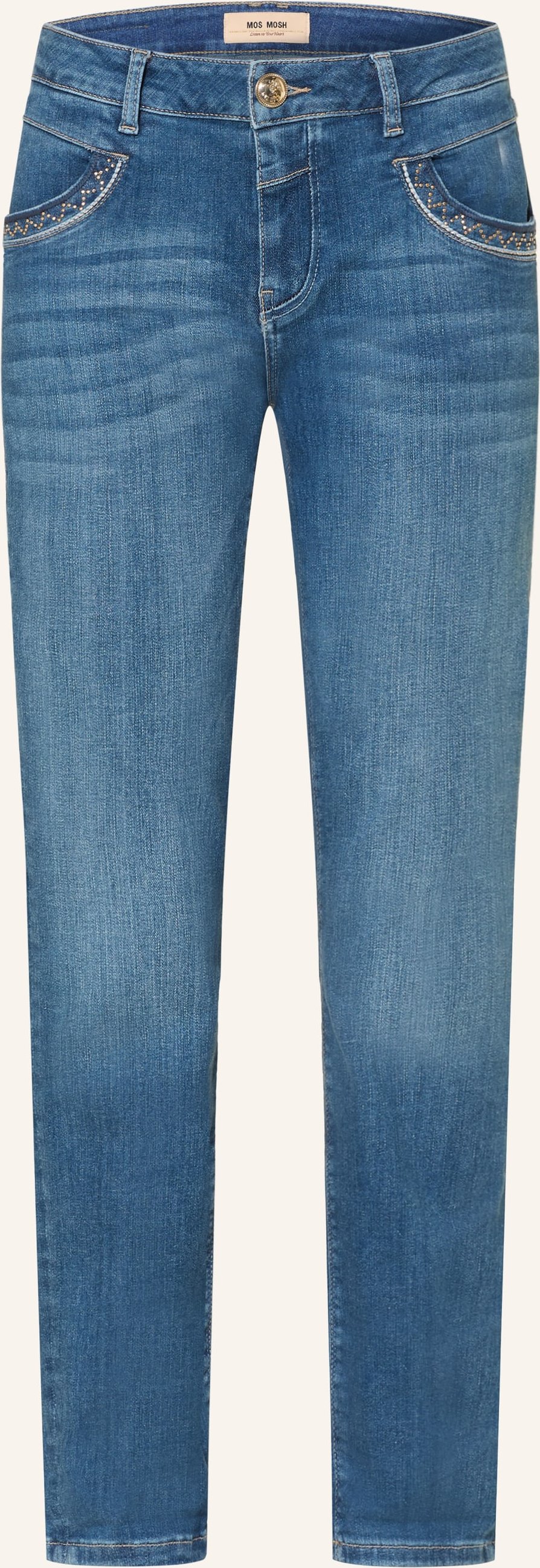Mos Mosh Jeans Mmnaomi Jenny Mit Glitzergarn blau