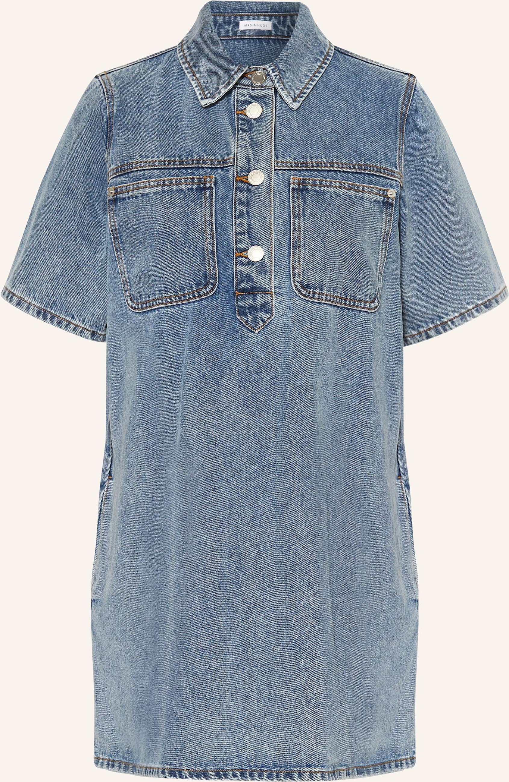 Mrs & Hugs Jeanskleid blau