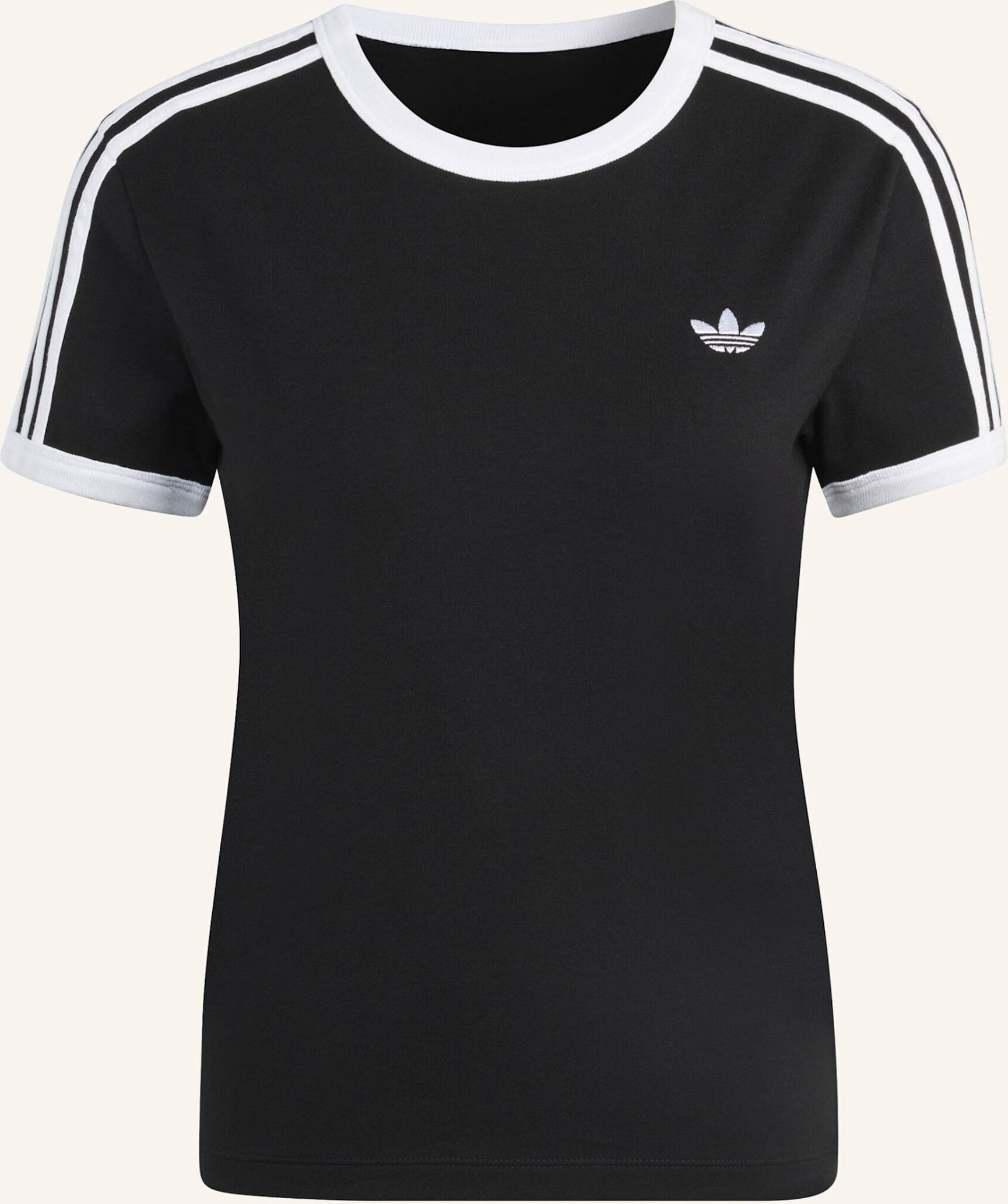 Adidas Originals T-Shirt 3 Stripes schwarz