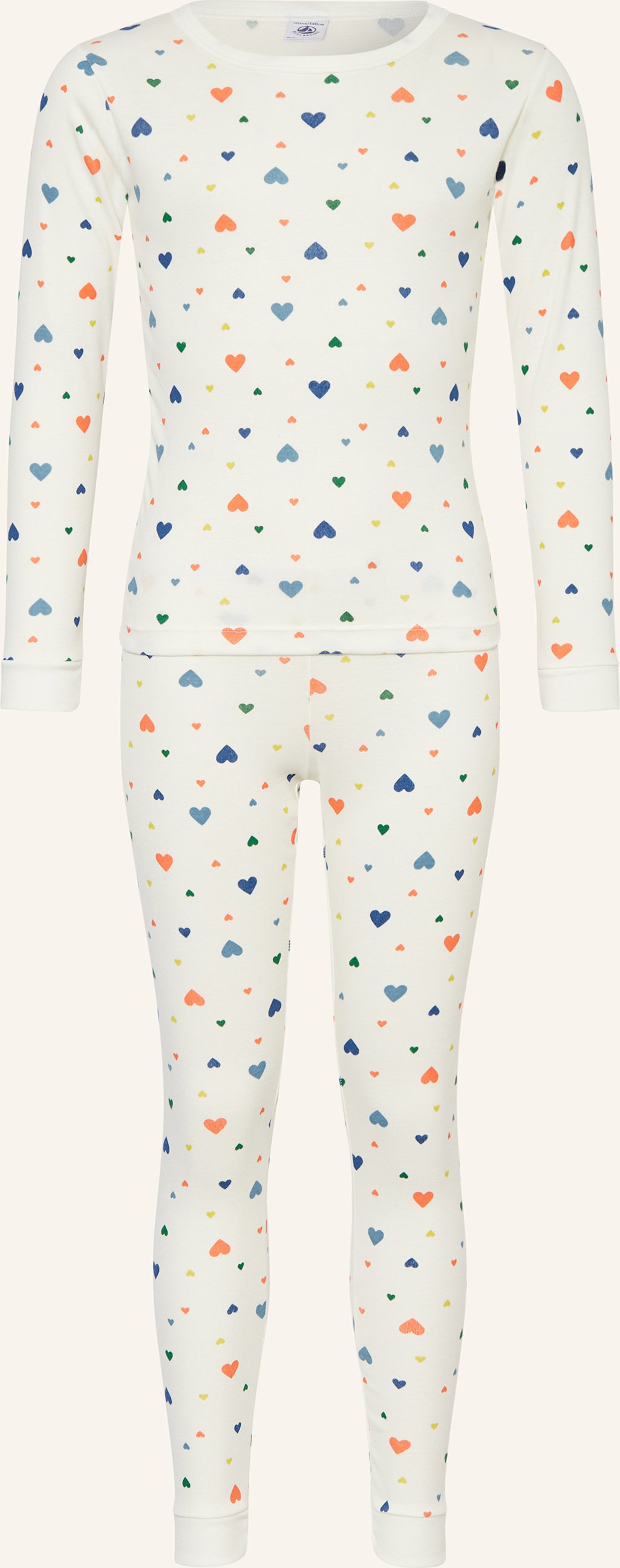 Petit Bateau Schlafanzug weiss