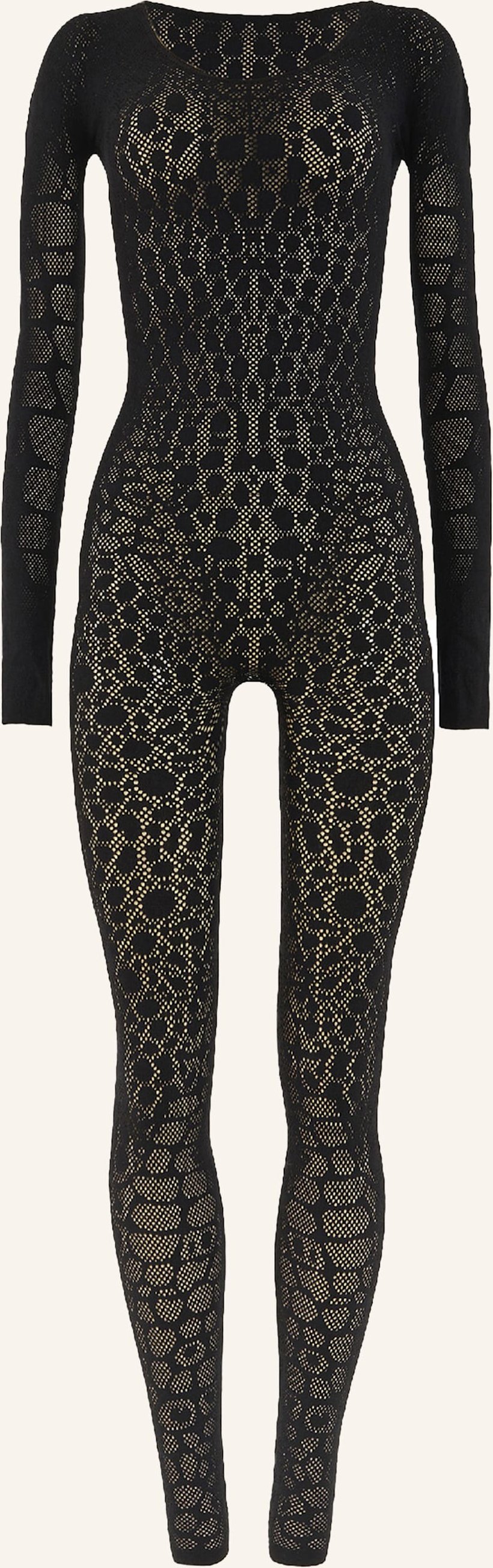 Wolford Hose Reptile Net Jumpsuit schwarz