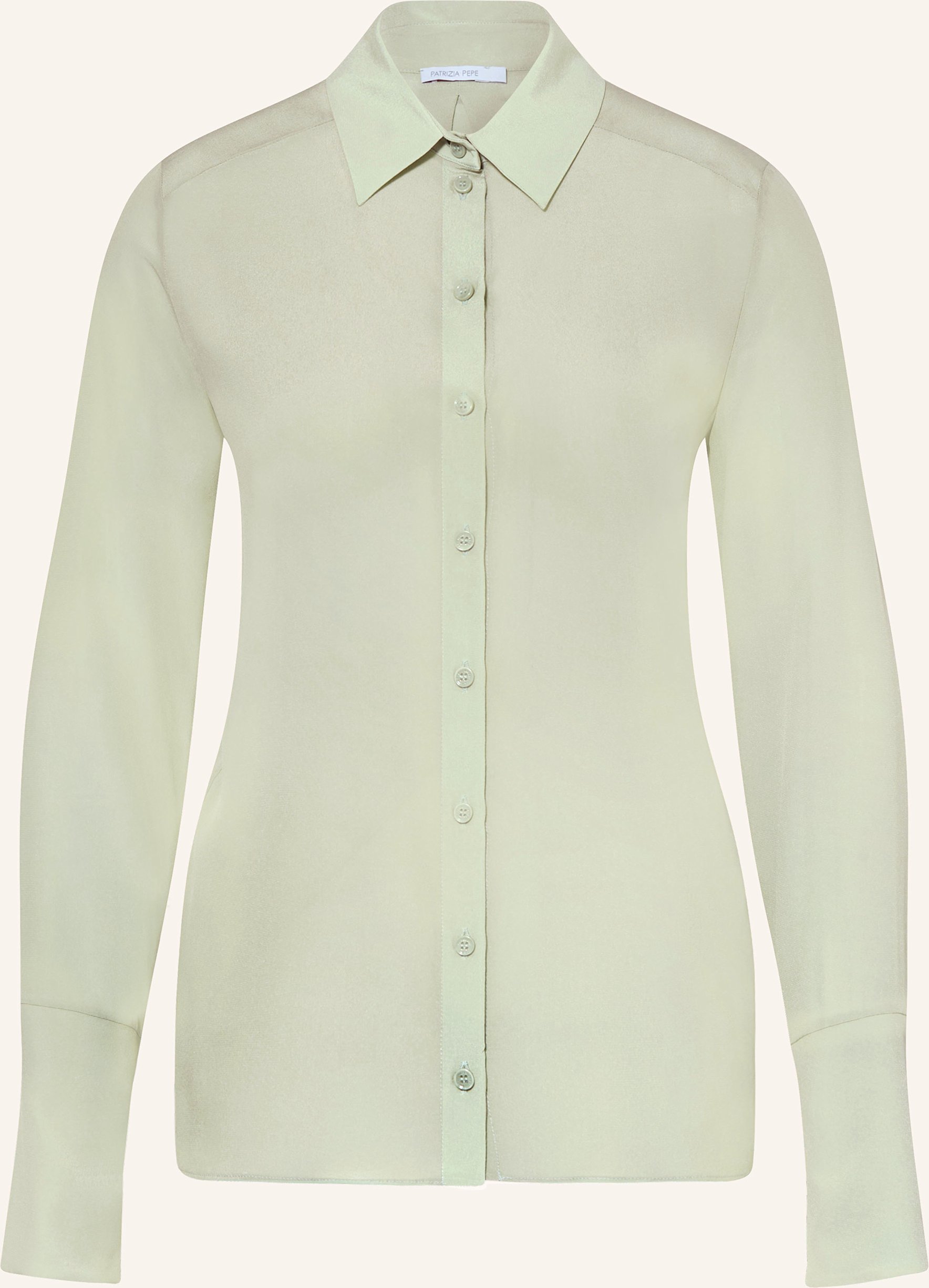 Patrizia Pepe Hemdbluse Aus Seide grau