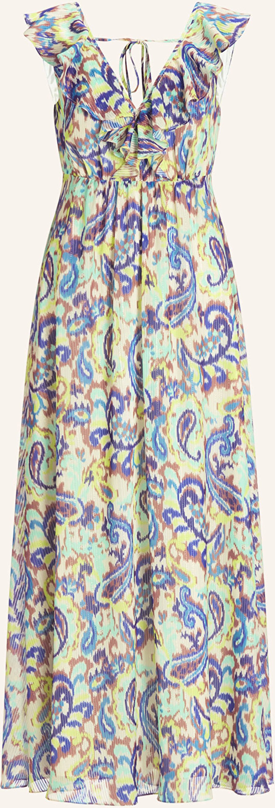 Swing Abendkleid Mit Glitzergarn gruen