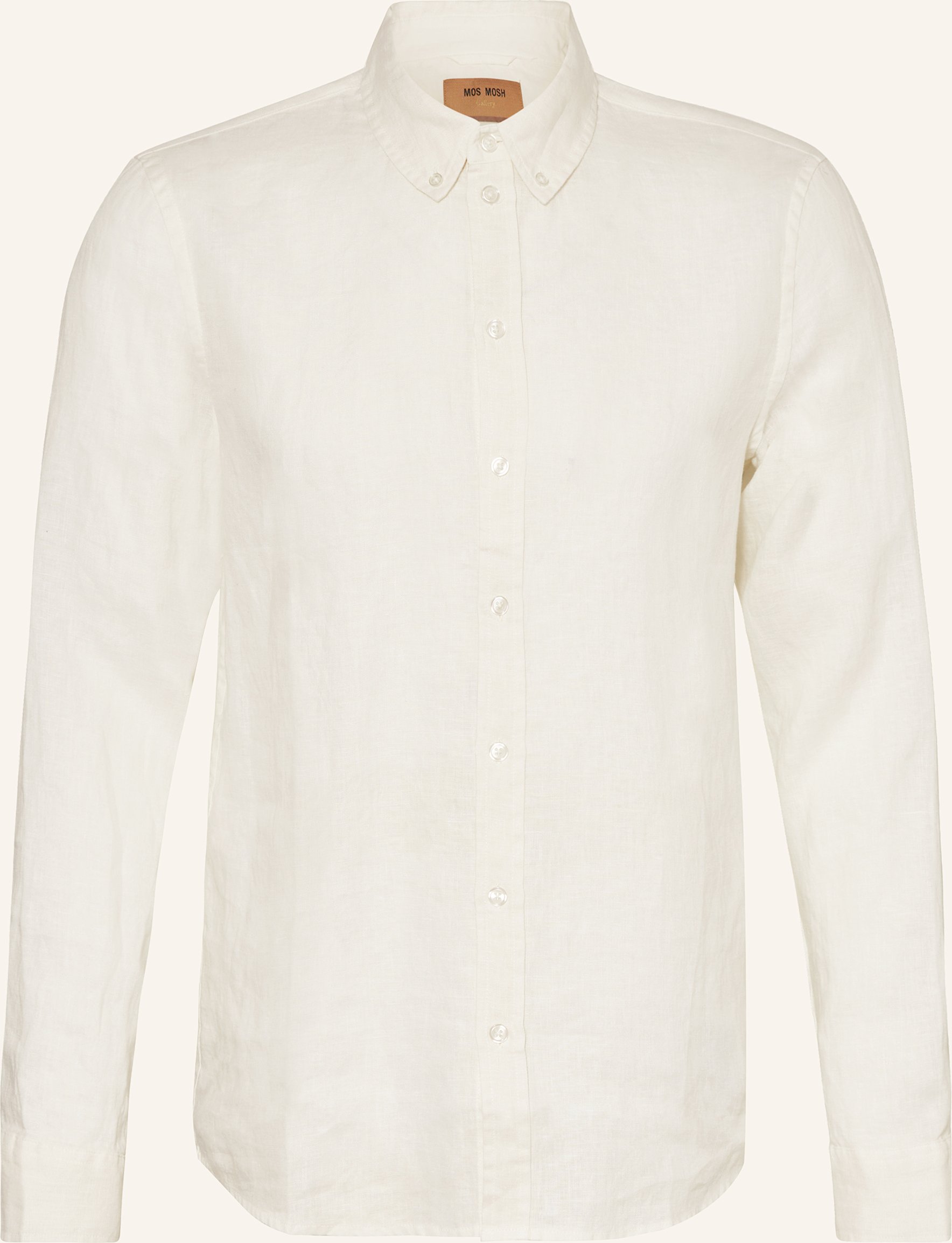 Mos Mosh Gallery Leinenhemd Mmgtheo Regular Fit weiss