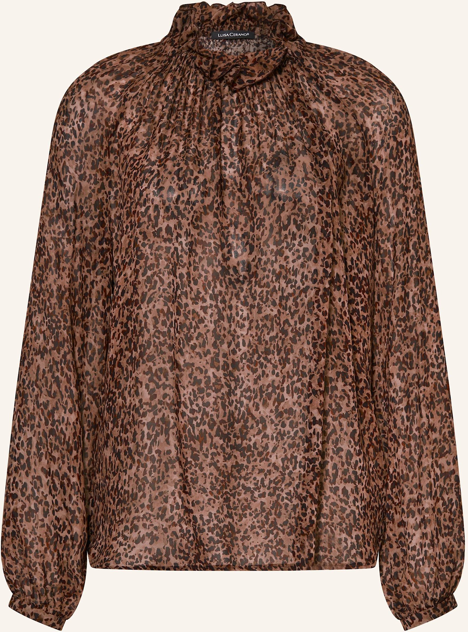 Luisa Cerano Blusenshirt Mit Rüschen rot