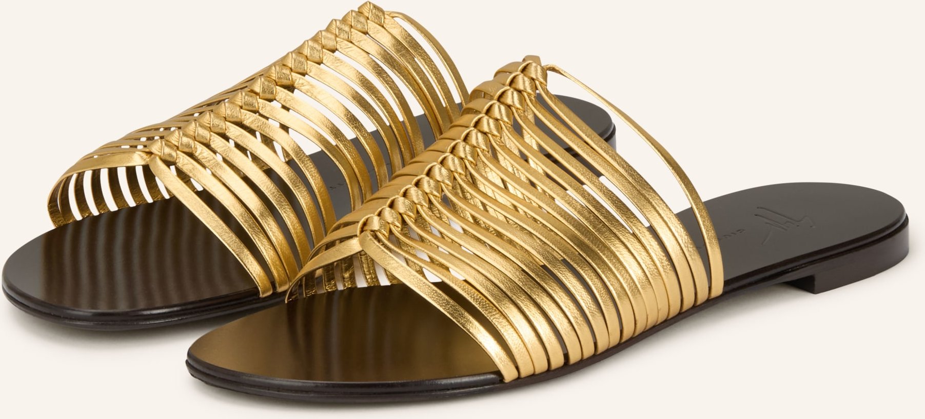 Giuseppe Zanotti Design Pantoletten Savoia gold