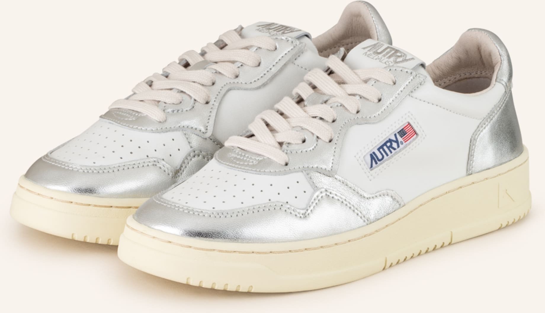 Autry Sneaker Medalist Low Wb silber