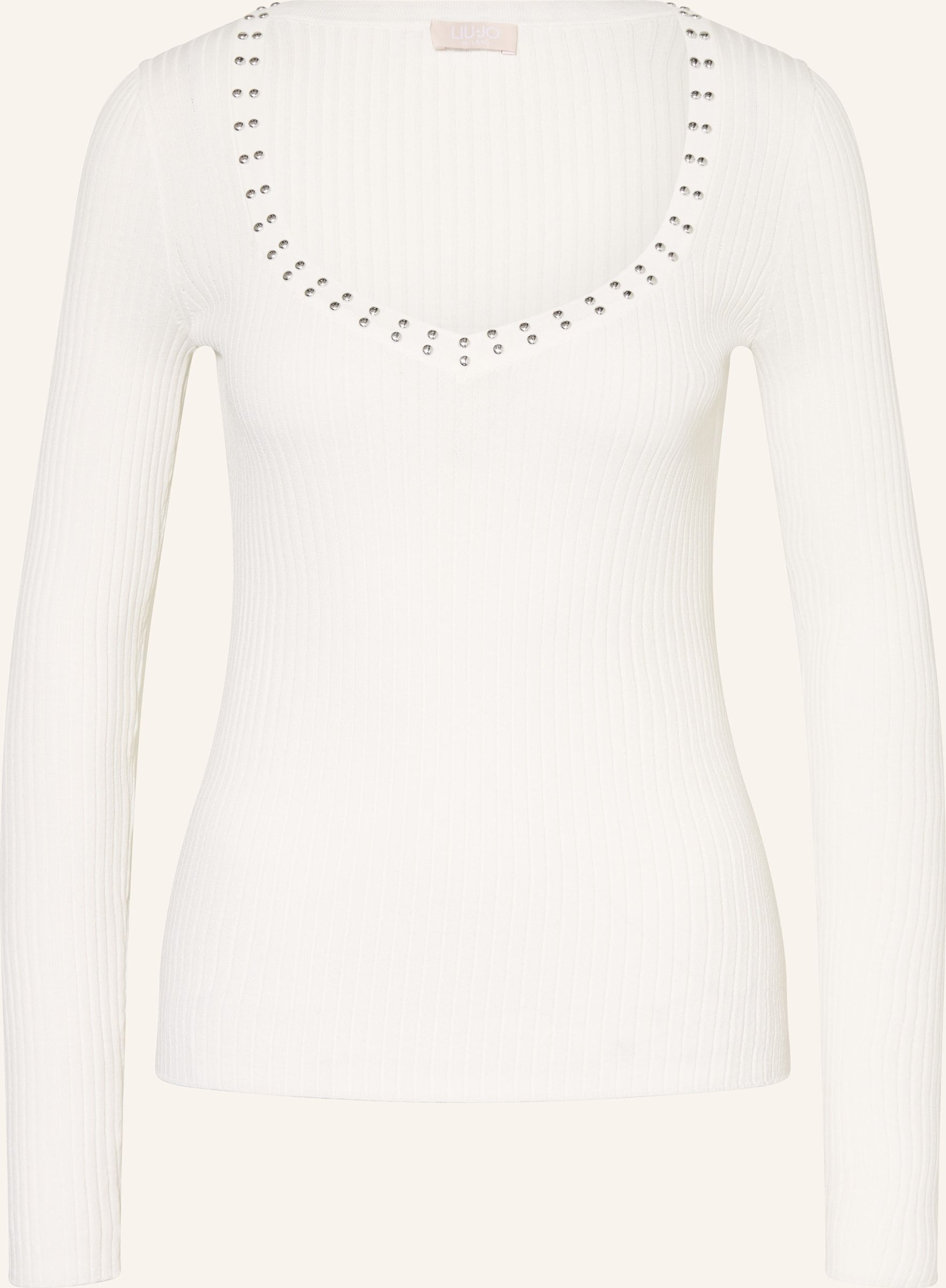 Liu Jo Pullover Mit Nieten weiss