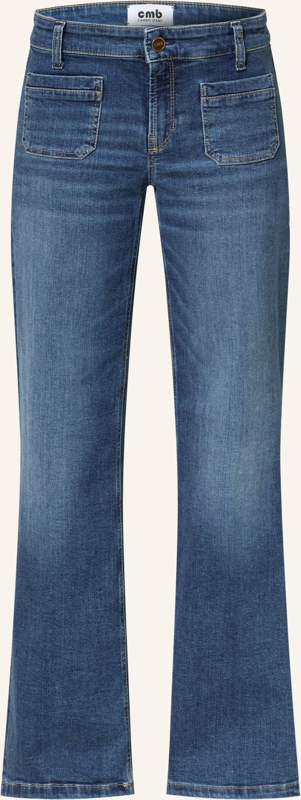 Cambio Wide Leg Jeans Tess blau