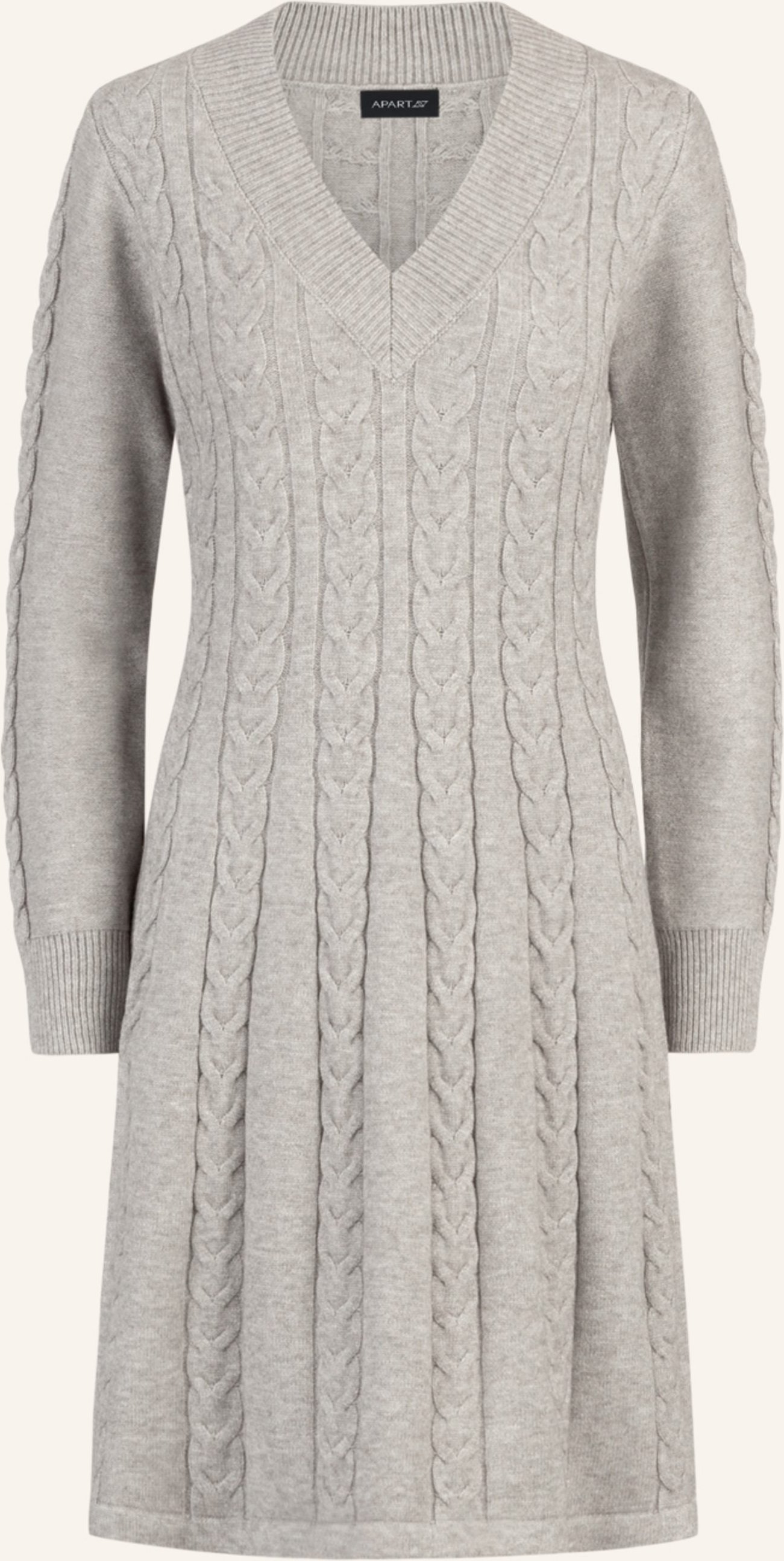 Apart Strickkleid grau