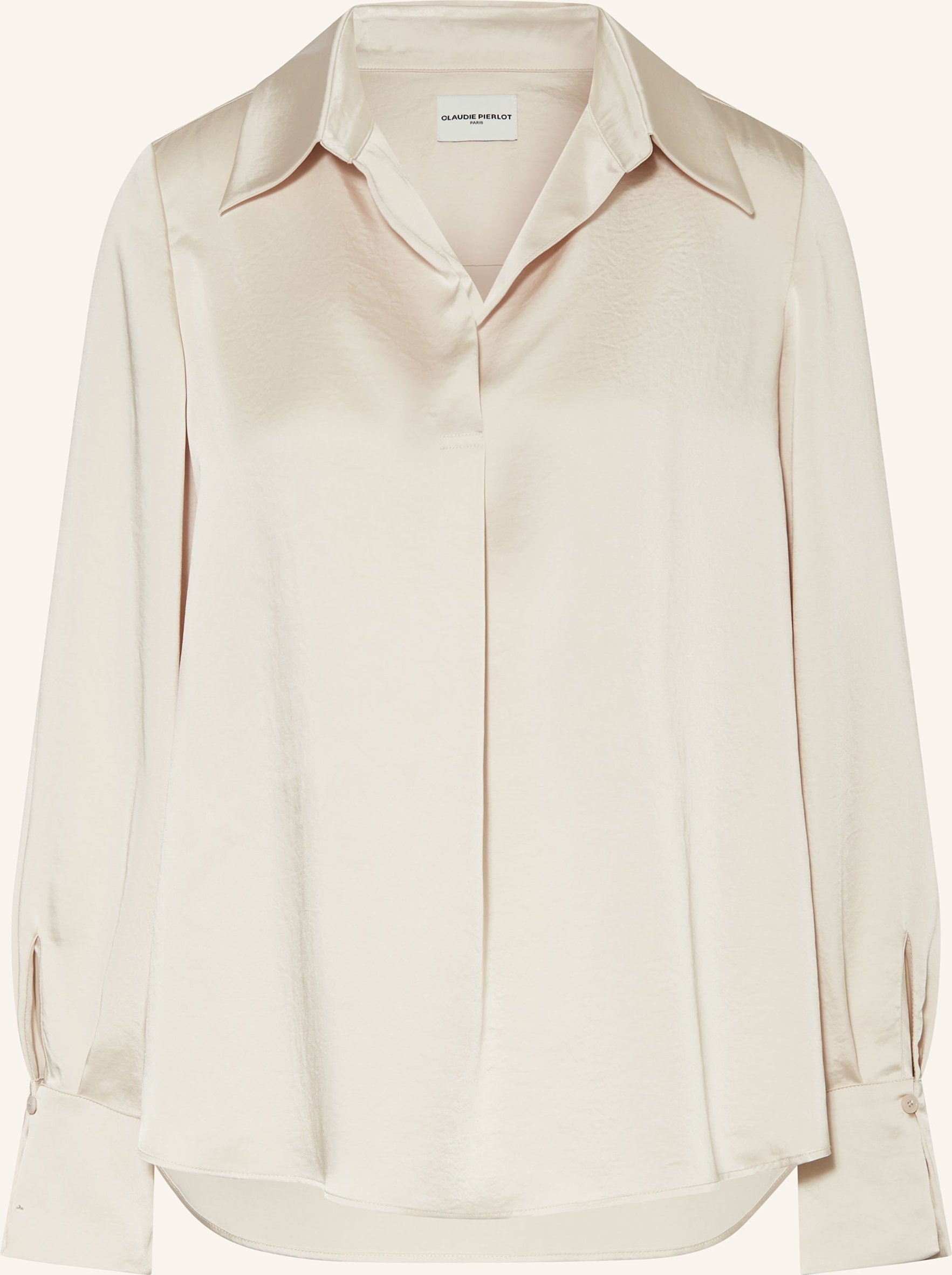 Claudie Pierlot Blusenshirt Aus Satin beige