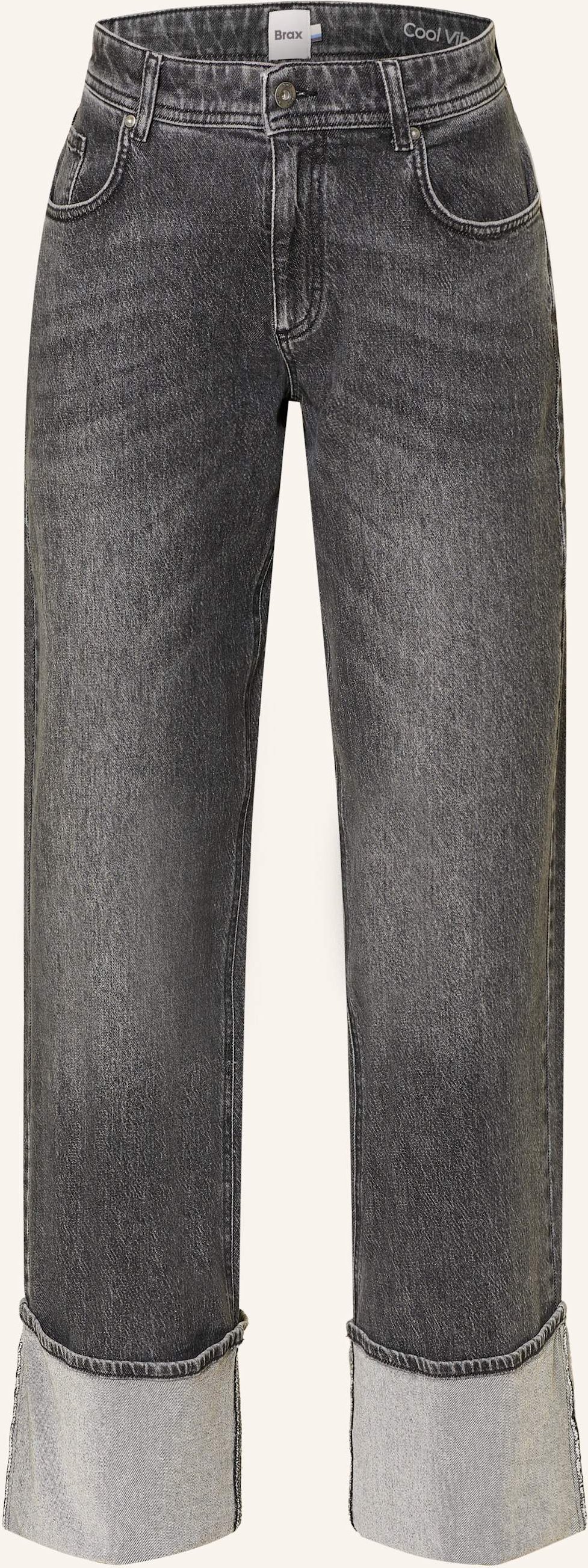 Brax Wide Leg Jeans Morgan grau