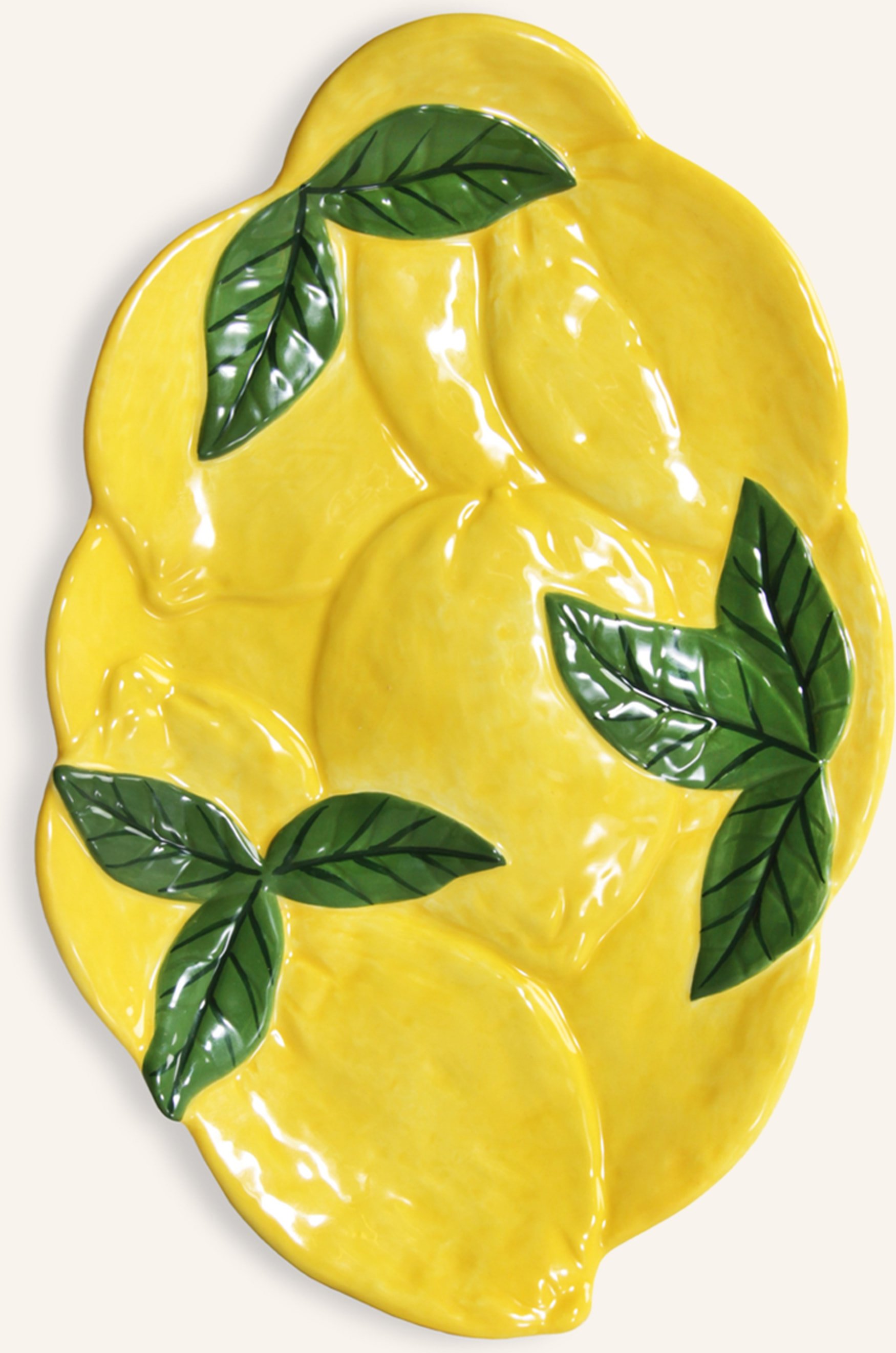 &K Amsterdam Servierplatte Lemon gelb
