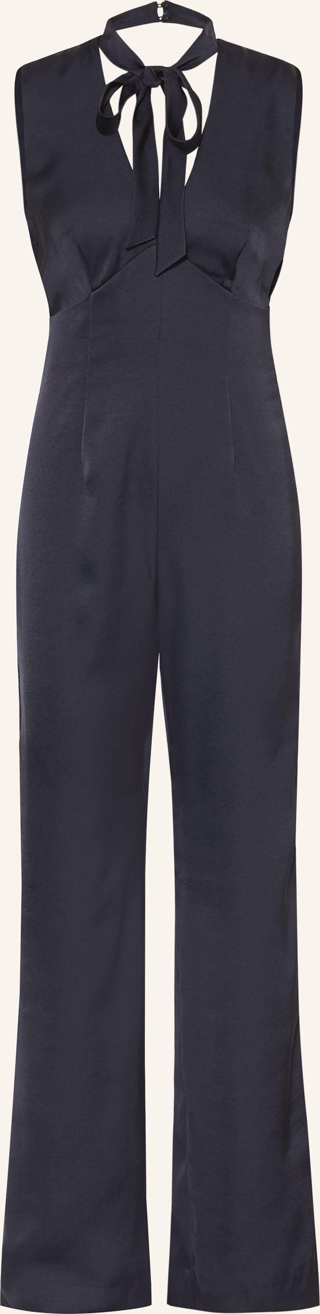 Claudie Pierlot Satin-Jumpsuit blau