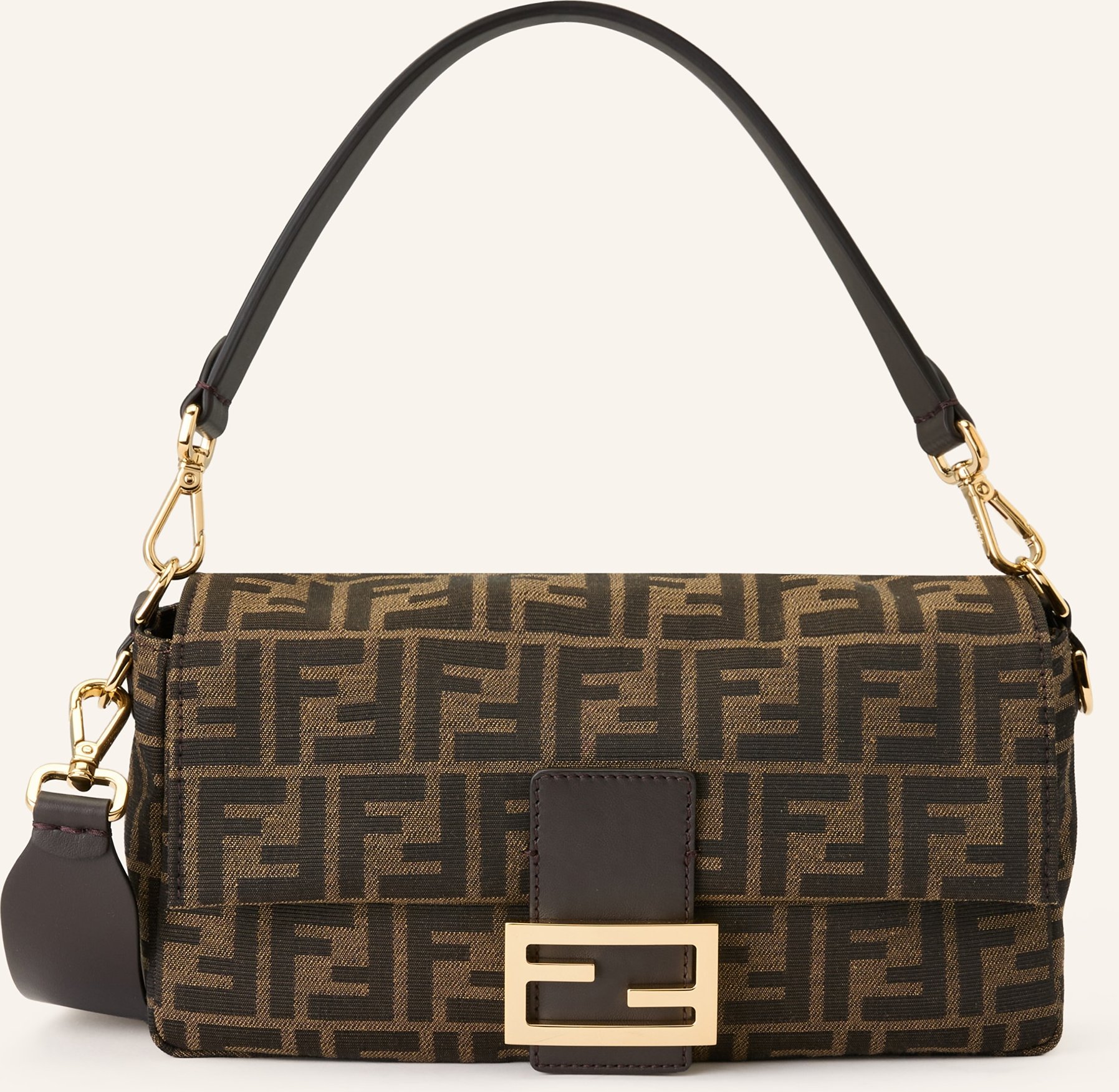 Fendi Handtasche Baguette Medium braun