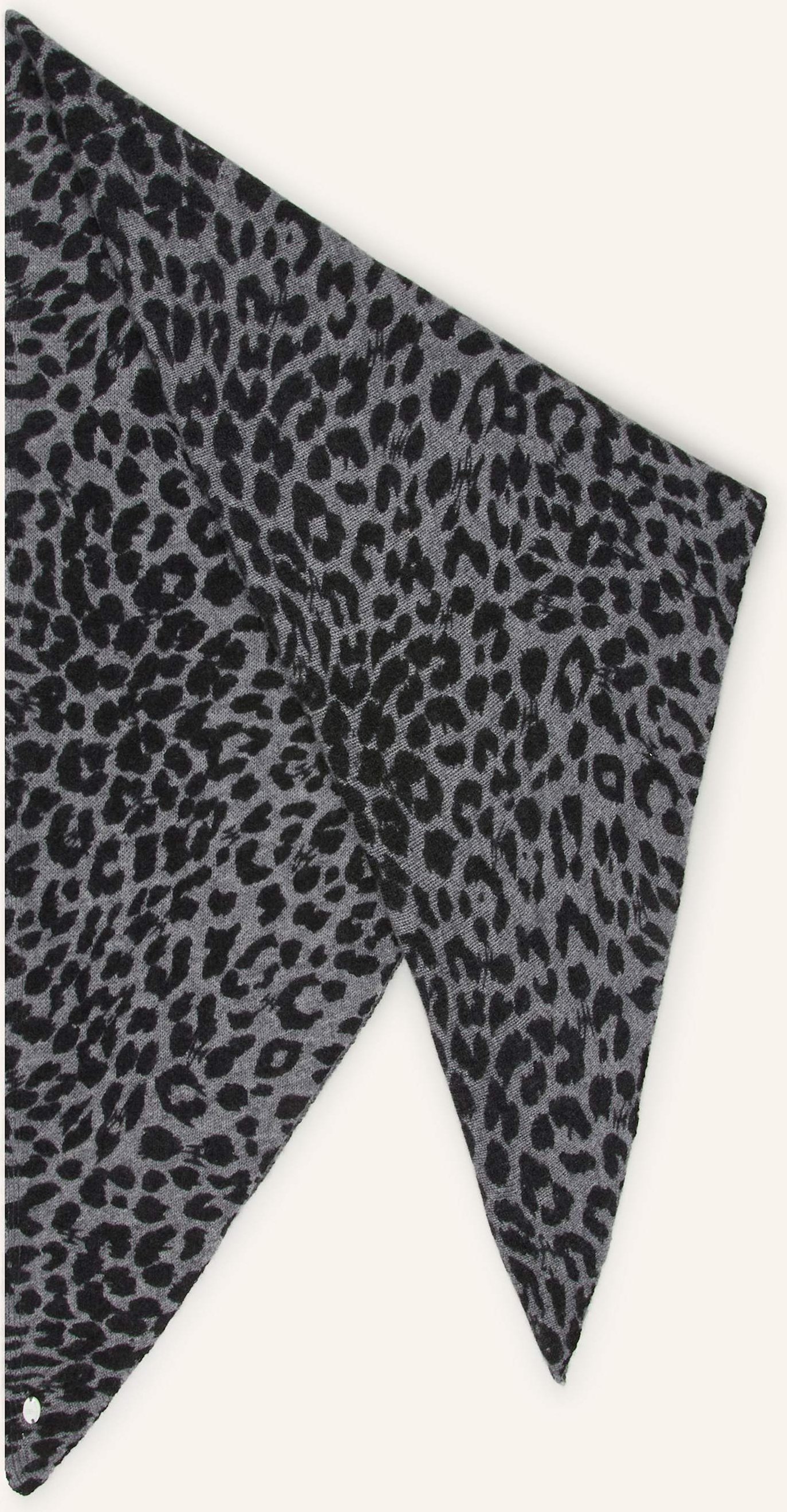Friendly Hunting Dreieckstuch Cheetah Aus Cashmere grau
